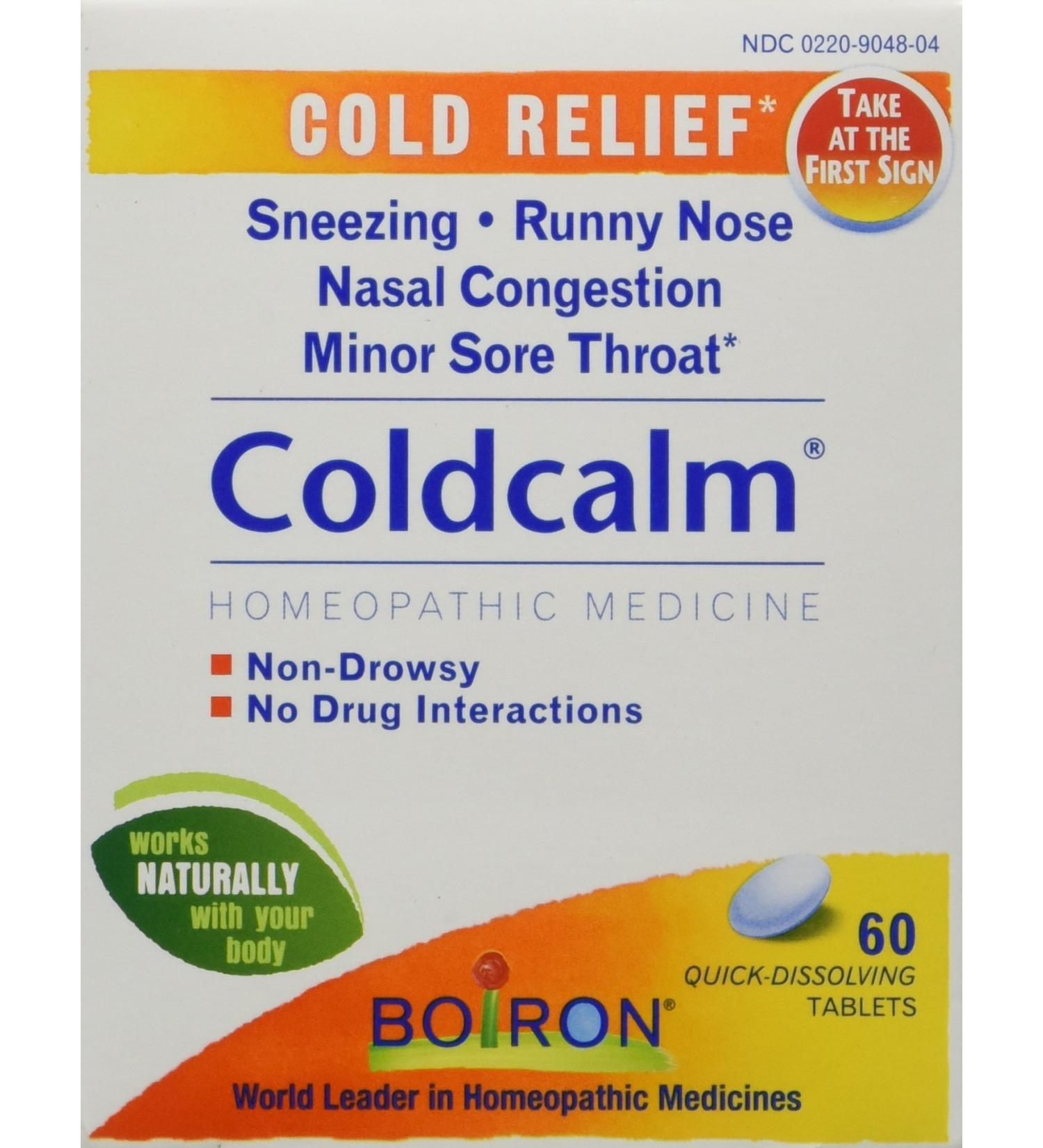 Boiron Coldcalm Tablets 60 Count - Fast-Acting Relief for Cold Symptoms - Buy Online on GoSupps.com