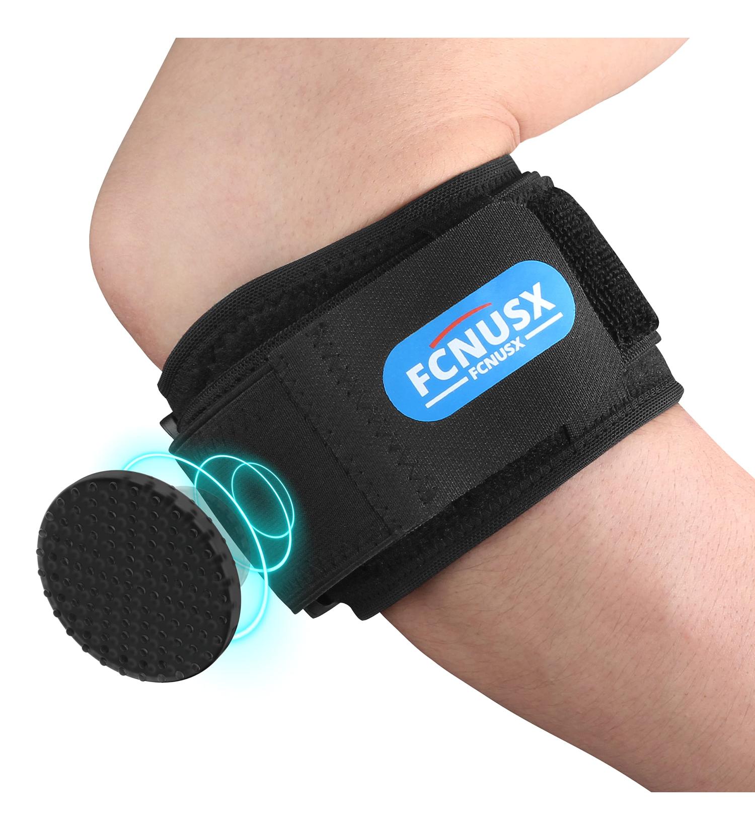Elbow Brace for Tendonitis & Tennis Elbow - Compression Pad for Pain Relief - Golfers Sleeve for Men & Women (Medium Size - Black) - Buy Online on GoSupps.com