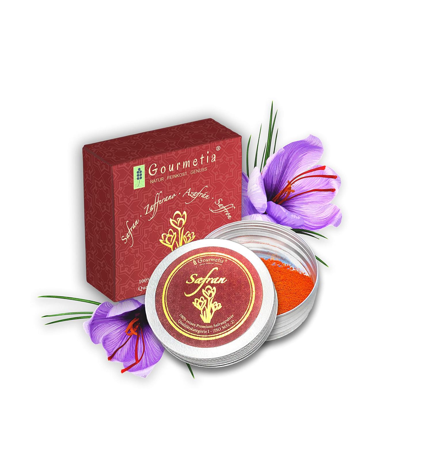 Gourmetia Premium Quality Saffron Powder (5g) - Category I Superior ISO 3632-2 - Buy Online on GoSupps.com