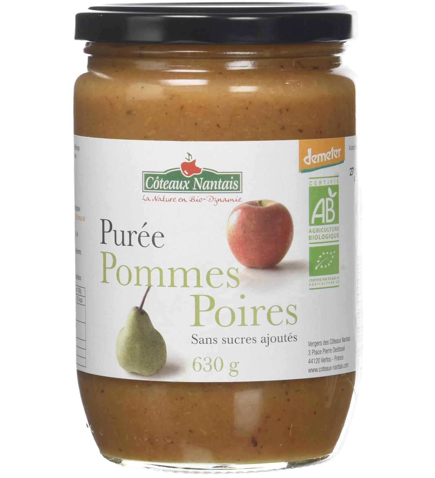 C teaux Nantais Apple Pear Puree 630 g - Pack of 2 - Buy Online on GoSupps.com