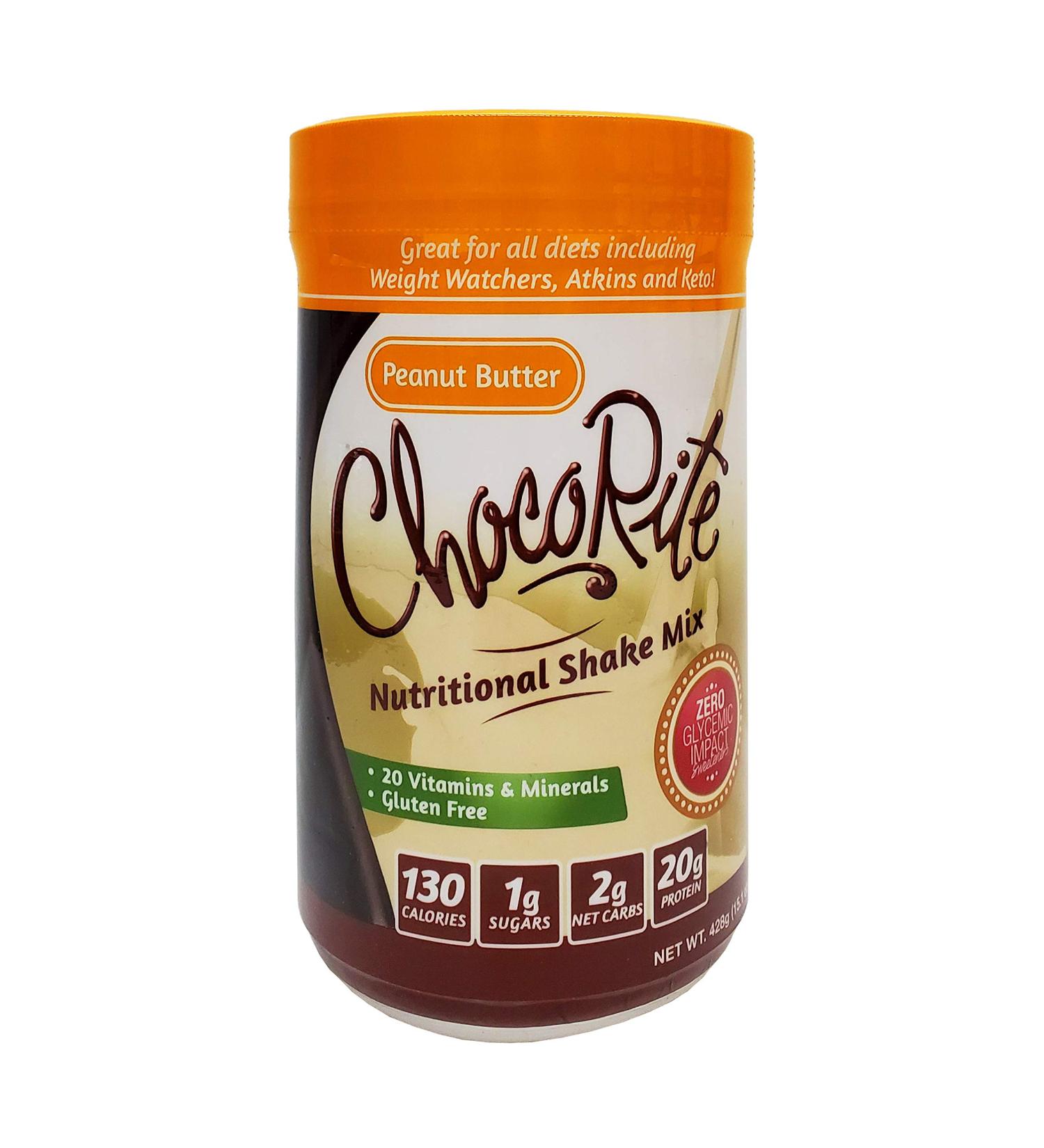 HealthSmart Foods ChocoRite Protein Peanut Butter - 14.7 oz | Low Sugar, High Protein Snack - Buy Online on GoSupps.com