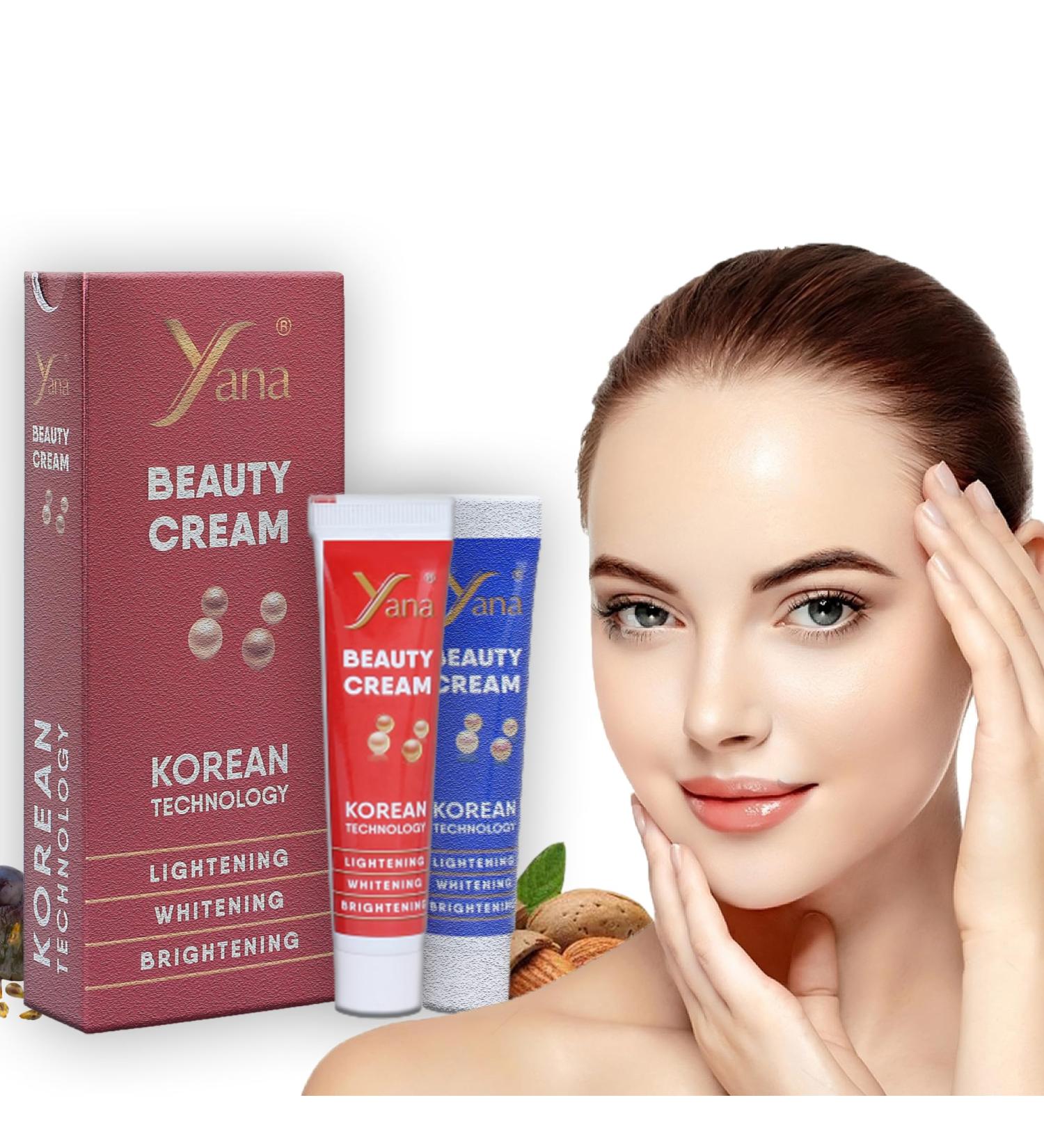 Yana Beauty Face Cream & Moisturiser for Men & Women For Dull Dry & Oily Skin Whitening Lightening & Brightening for Full Body Including Dark Underarms & Private Parts 30g - Buy Online on GoSupps.com