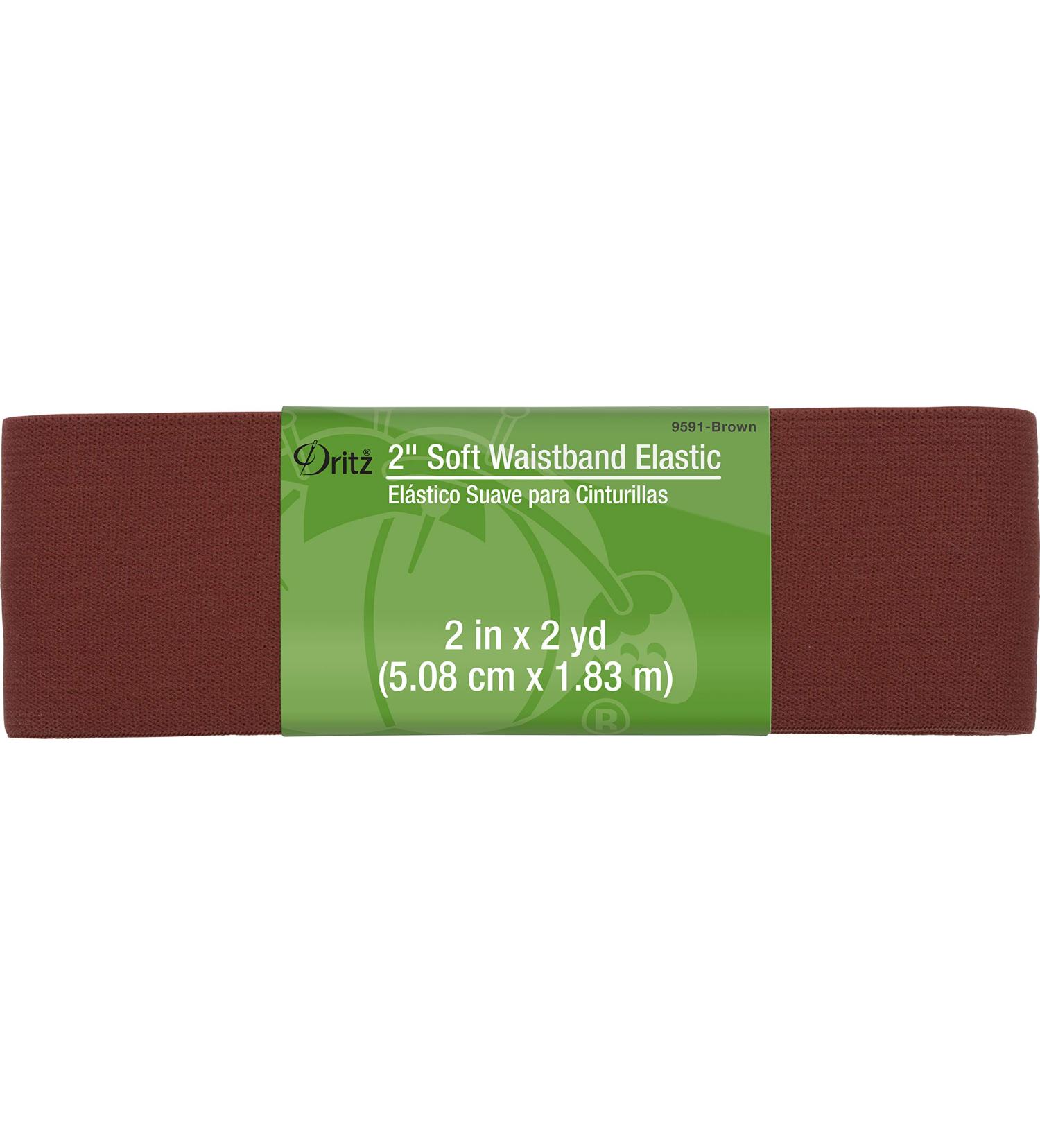 Dritz Notions 2 Soft Waistband Elastic - Brown (2 Pack - Buy Online on GoSupps.com