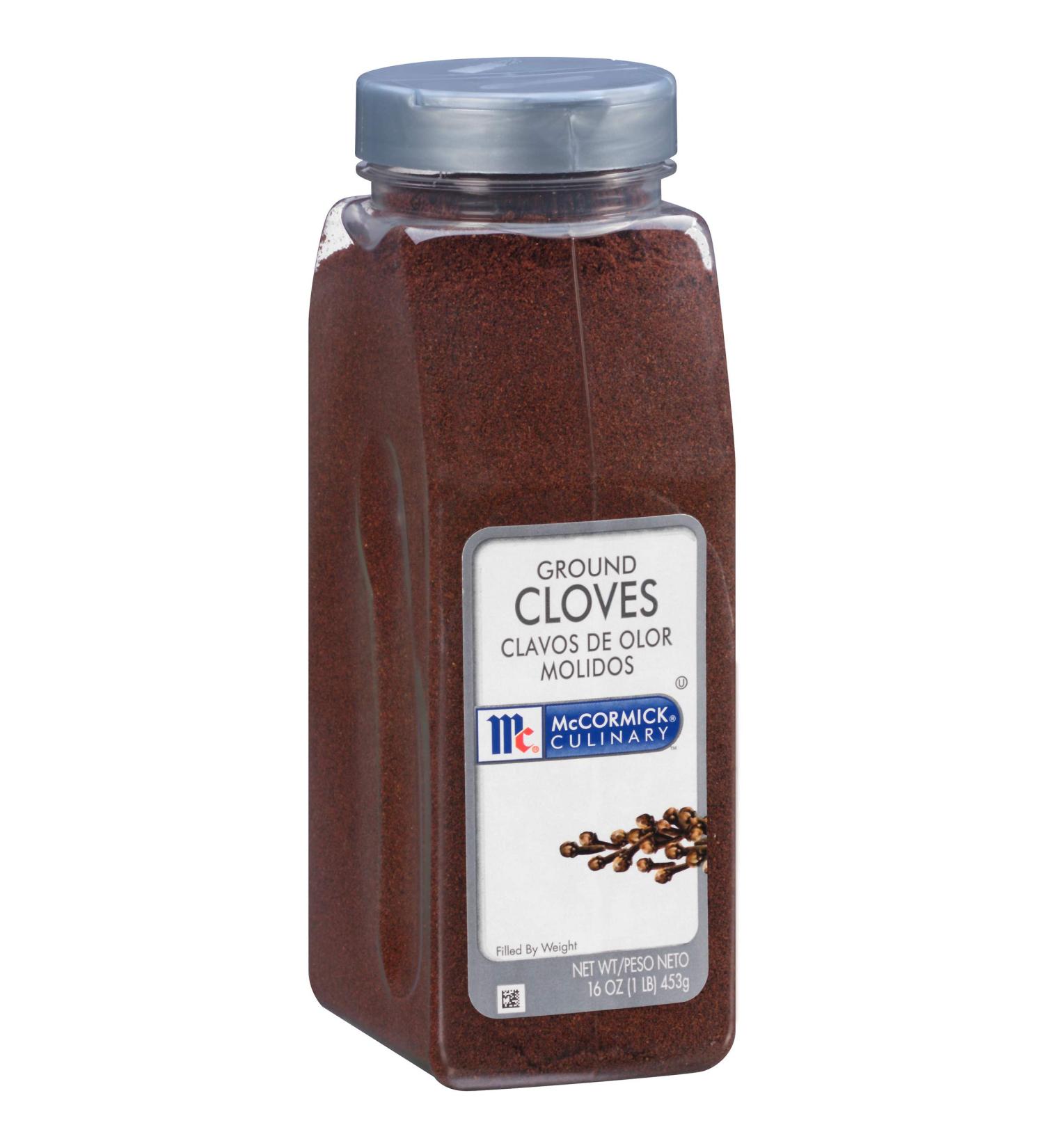 McCormick Culinary Ground Cloves 16 oz - Premium Ground Cloves Powder for Sweet & Pungent Flavors in Baking, Cooking & More - Buy Online on GoSupps.com