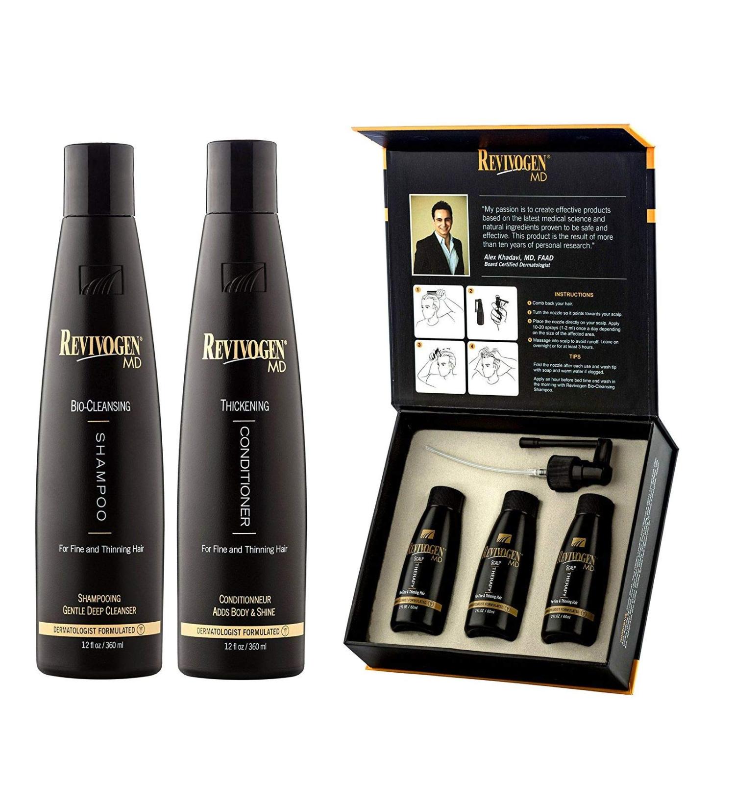 REVIVOGEN MD ORGANIC SHAMPOO+CONDITIONER+LOVE Hair Care Hair-Loss 3 Months