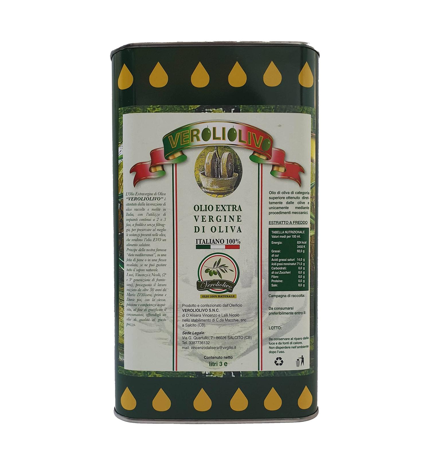 3 x 3 liter canisters: - High-quality oil obtained only from mechanical processing of olives - Buy Online on GoSupps.com