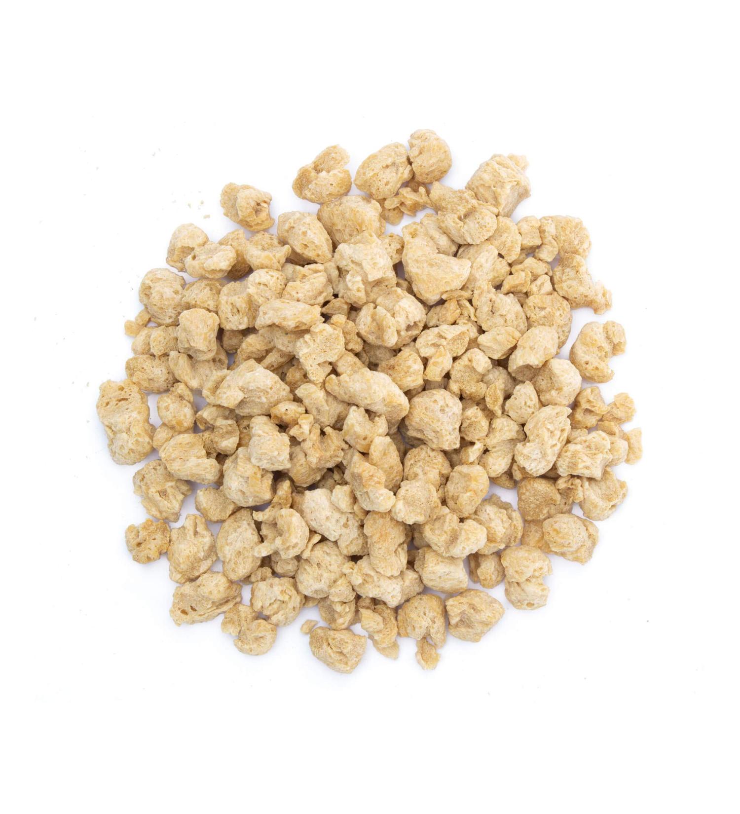 Yakeba Organic Soy Goulash Chunks | Vegan Meat Substitute | Non-GMO | 500g | Bio Quality | Perfect for Goulash & Chili sin Carne - Buy Online on GoSupps.com