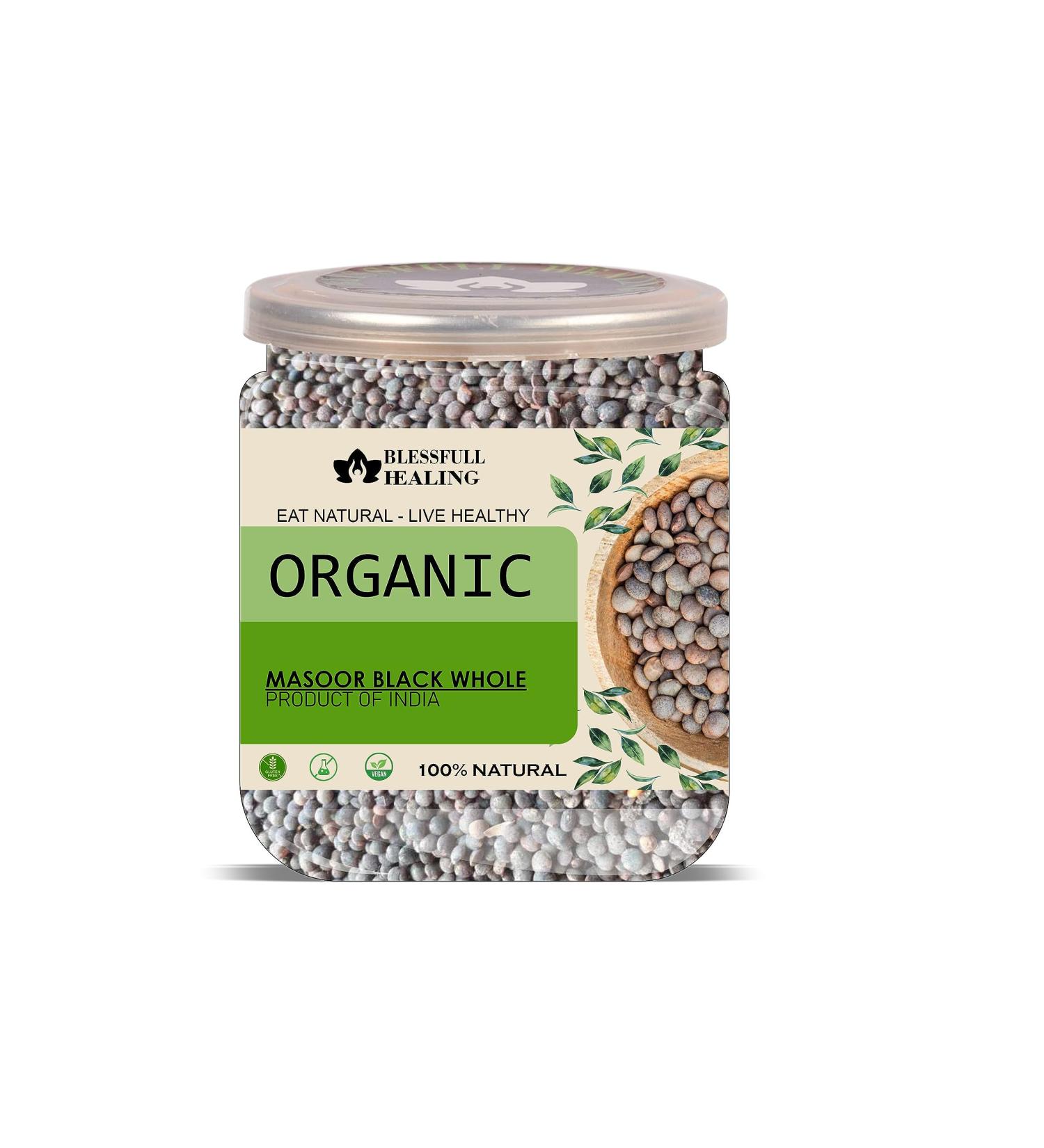 Blessfull Healing Organice MASOOR Black Whole 2 lb (907 Gram) - Buy Online on GoSupps.com