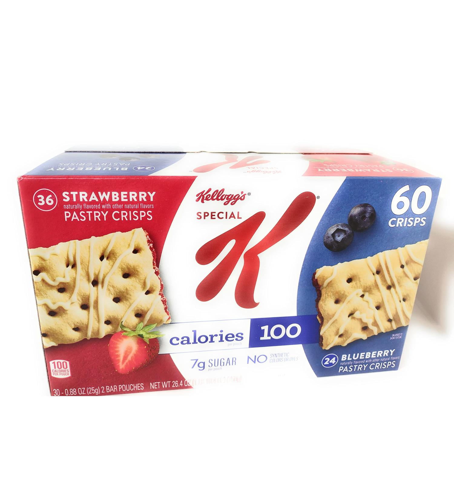 Kellogg's Special K PASTRY CRISPS Strawberry&Blueberry Variety 26.4oz
