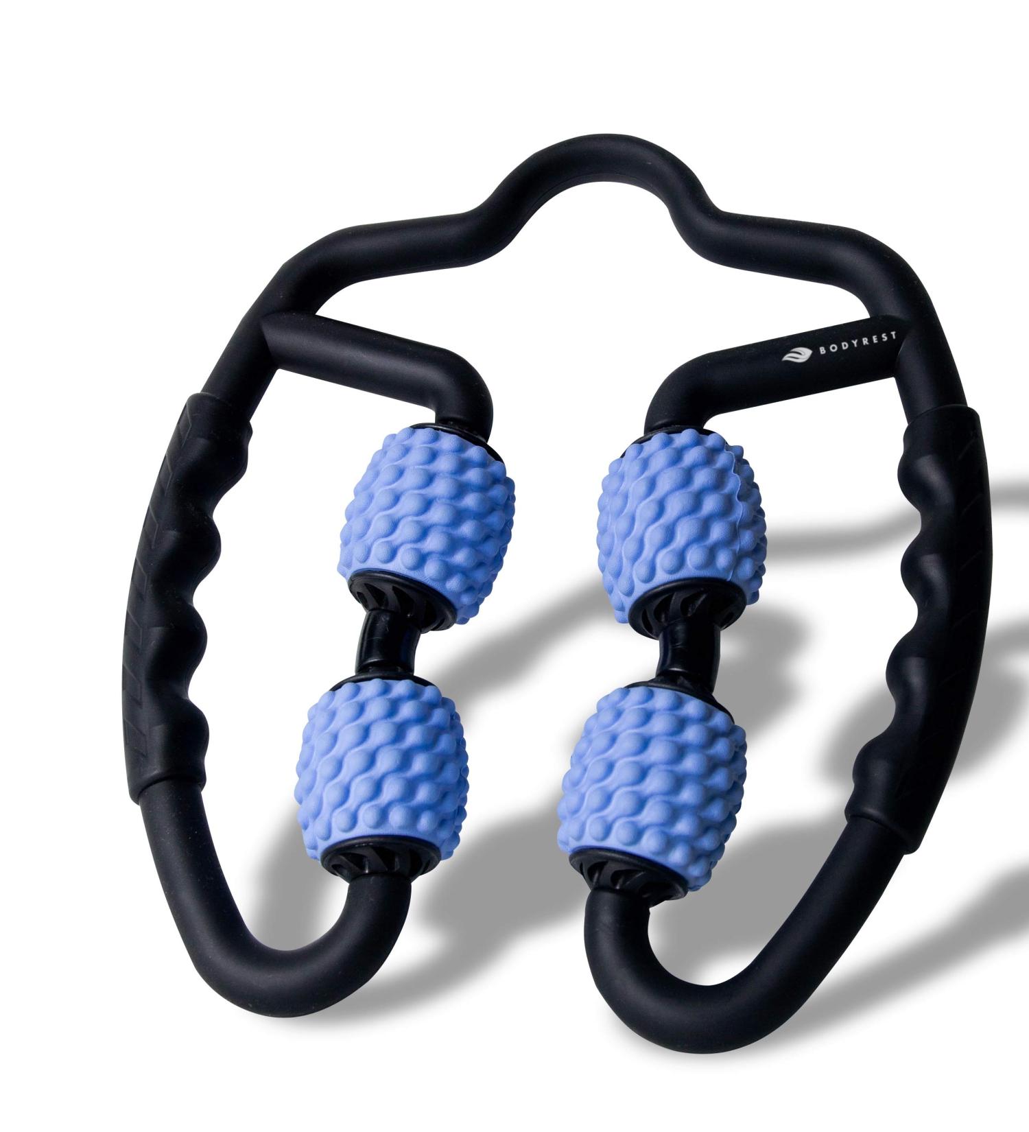 Bodyrest Muscle Massage Roller - Fascia Roller for Anti-Cellulite & Relaxation | Light Blue Self-Massage for Neck Shoulders Thighs & Legs - International Shipping - Buy Online on GoSupps.com