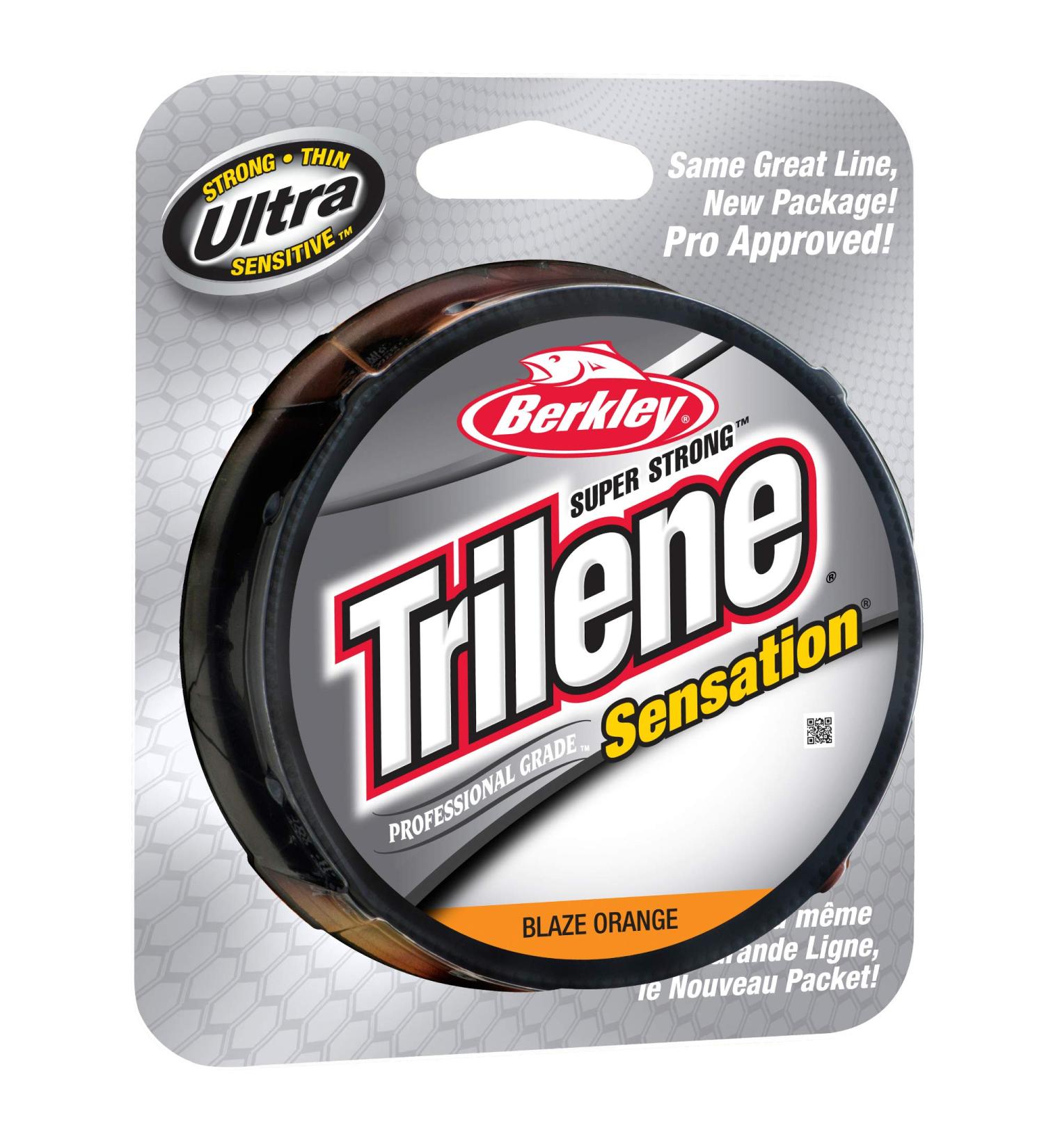 Berkley Trilene Sensation Monofilament Fishing Line 330 Yards Blaze Orange 14 Pounds
