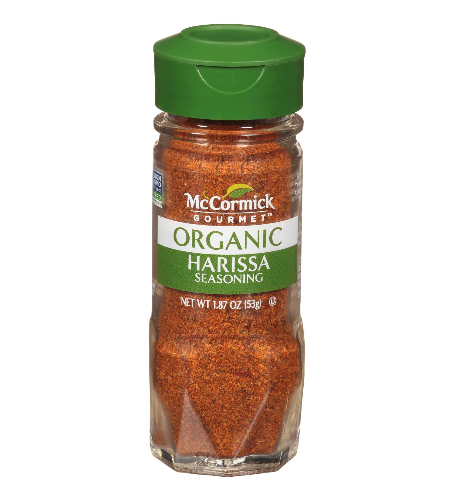McCormick Gourmet Organic Harissa Seasoning 1.87 oz - Authentic Blend of Spices for Exquisite Flavors - Buy Online on GoSupps.com