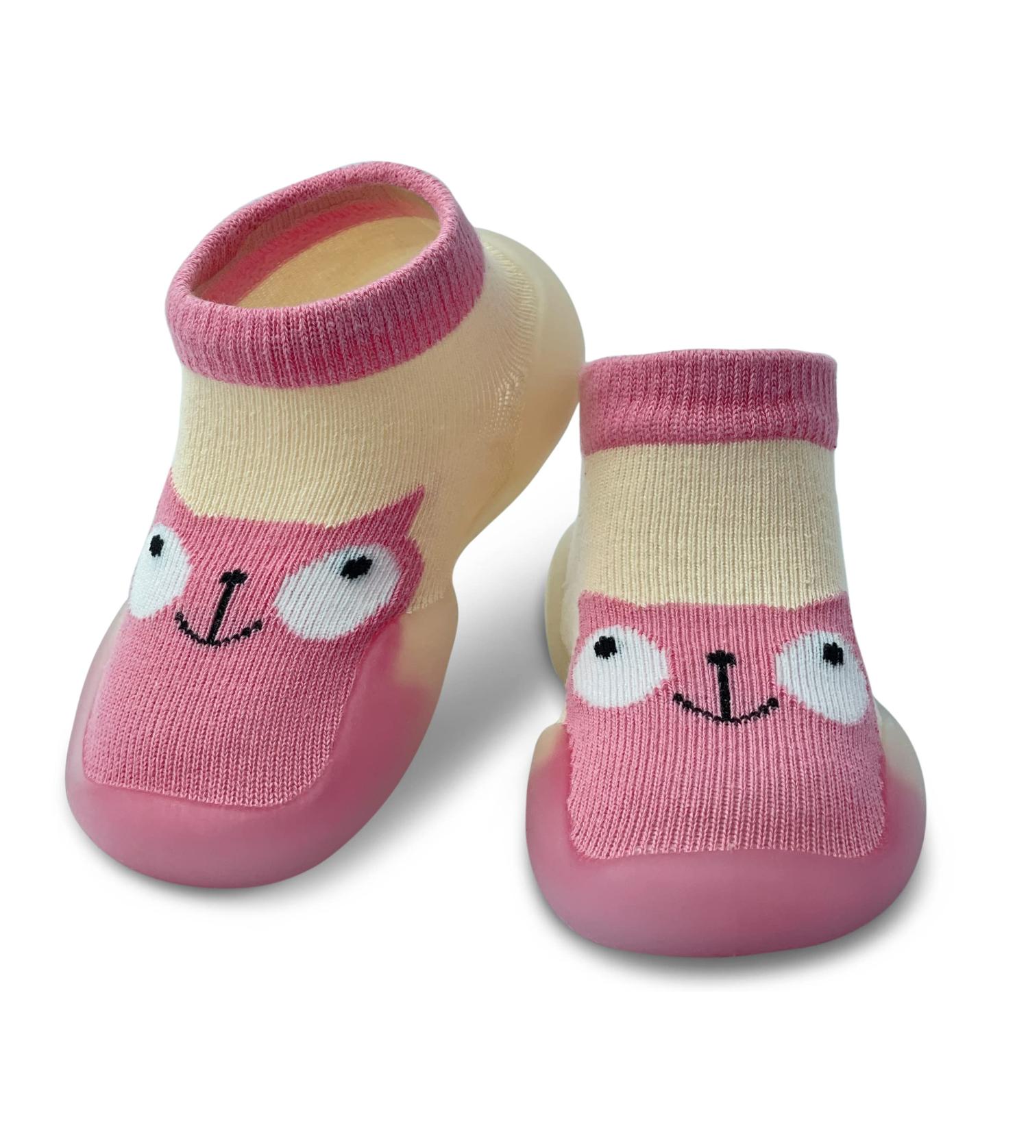 Dookeh Baby Shoes Soft Sole Sneakers 6-9 Months - Pink - Buy Online on GoSupps.com