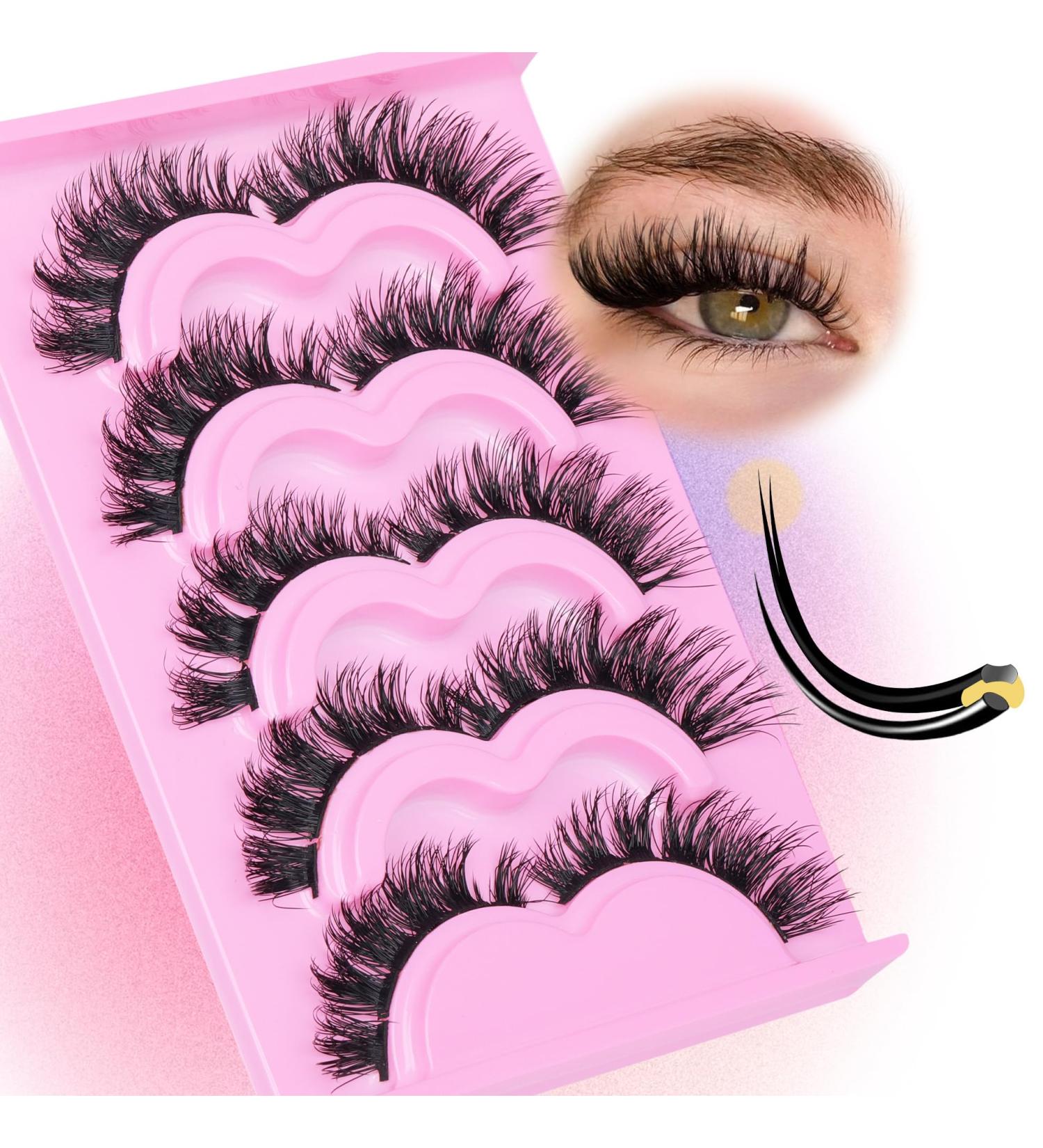 Goddvenus Wispy Cluster Lashes D Curl Individual Eyelashes Natural Paired Lash Clusters Fluffy Lashes Individual Cluster Individual Lashes DIY Lash Extensions for Beginners - Buy Online on GoSupps.com