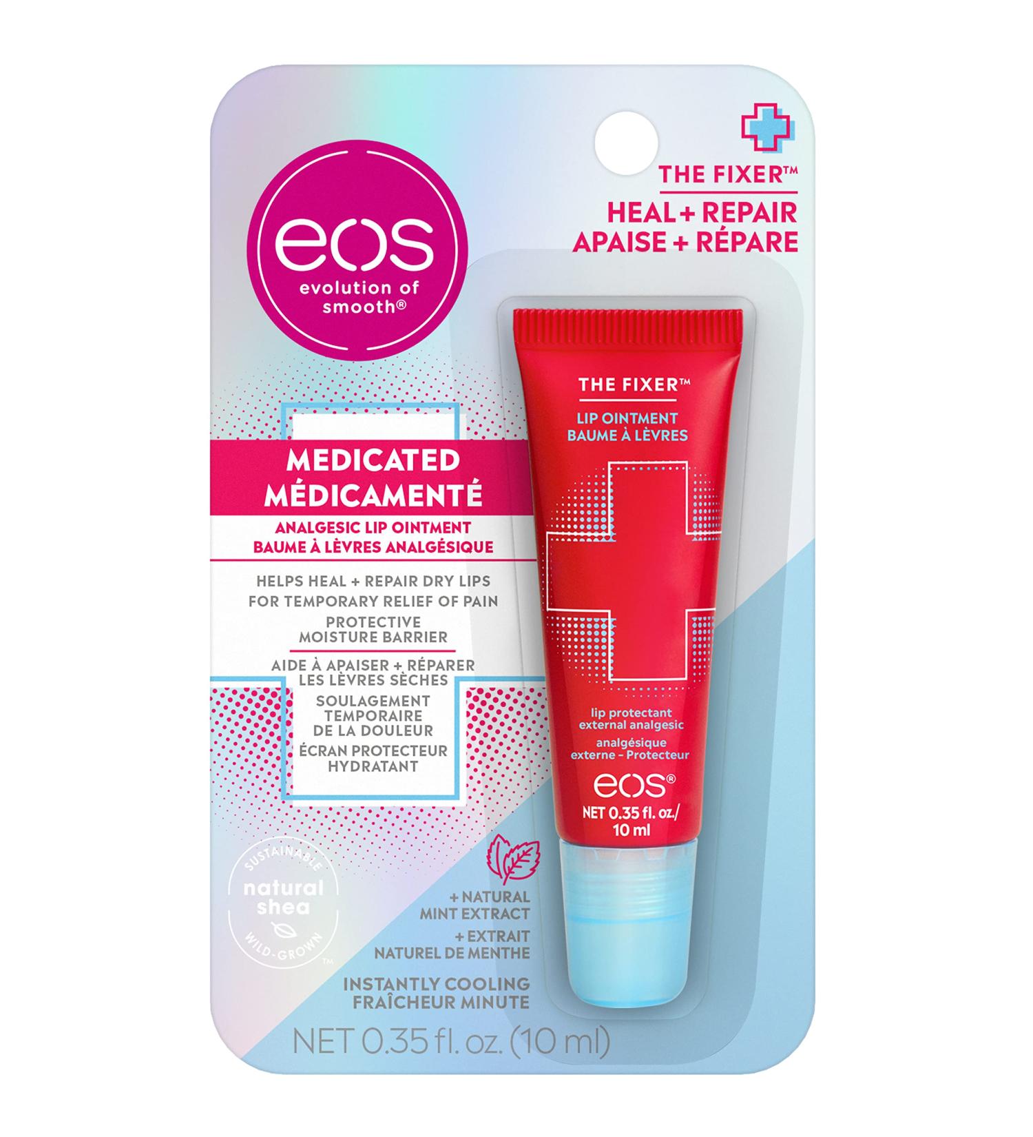 eos the Fixer Medicated Lip Balm Oinment Lip Care to Prepare and Protect Dry Lips Mint 10ml - Buy Online on GoSupps.com