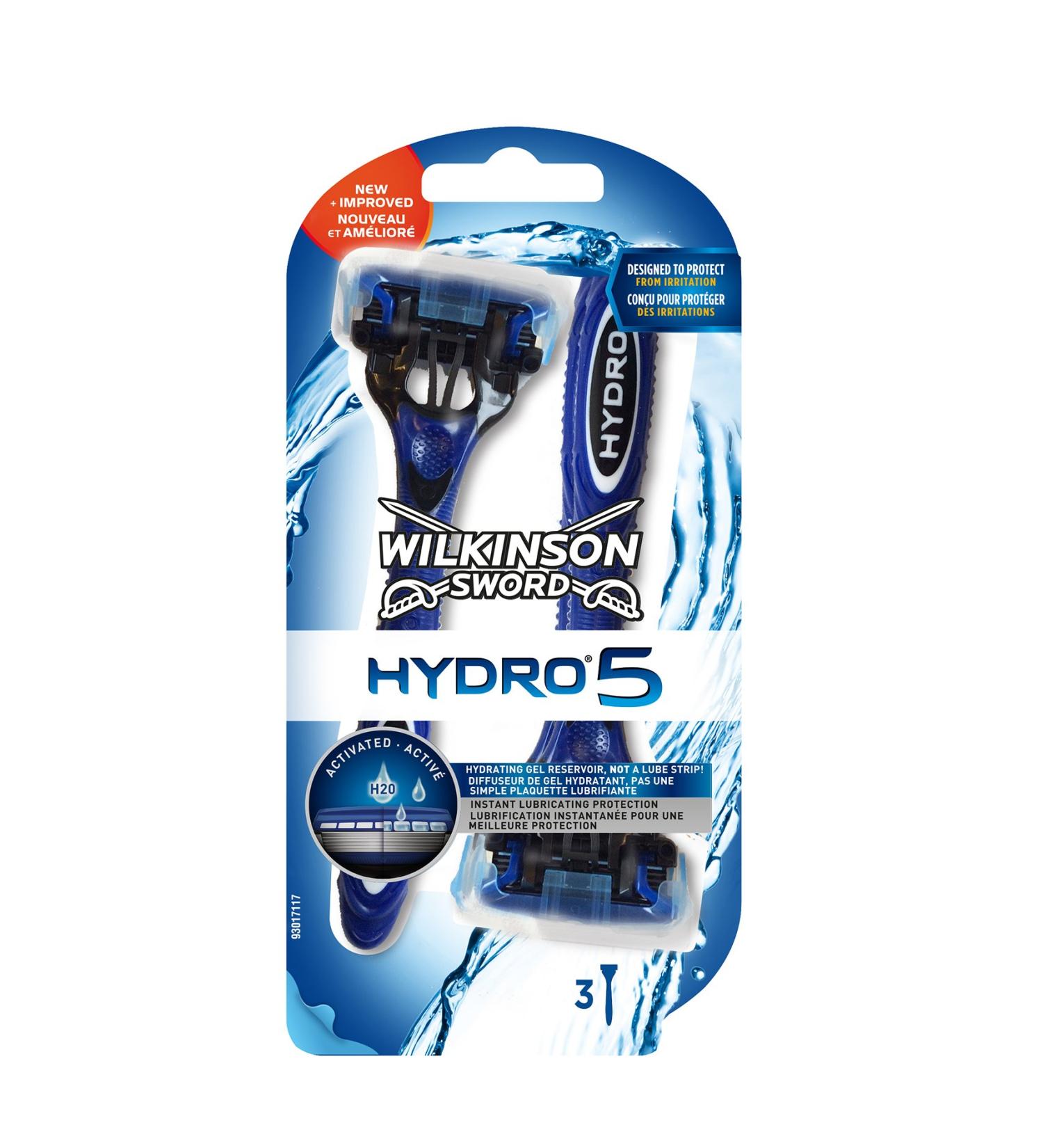 Buy Wilkinson Hydro 5 Razor - 3 Pieces | Premium Shaving Solution for Smooth Skin - International Shipping Available - Buy Online on GoSupps.com