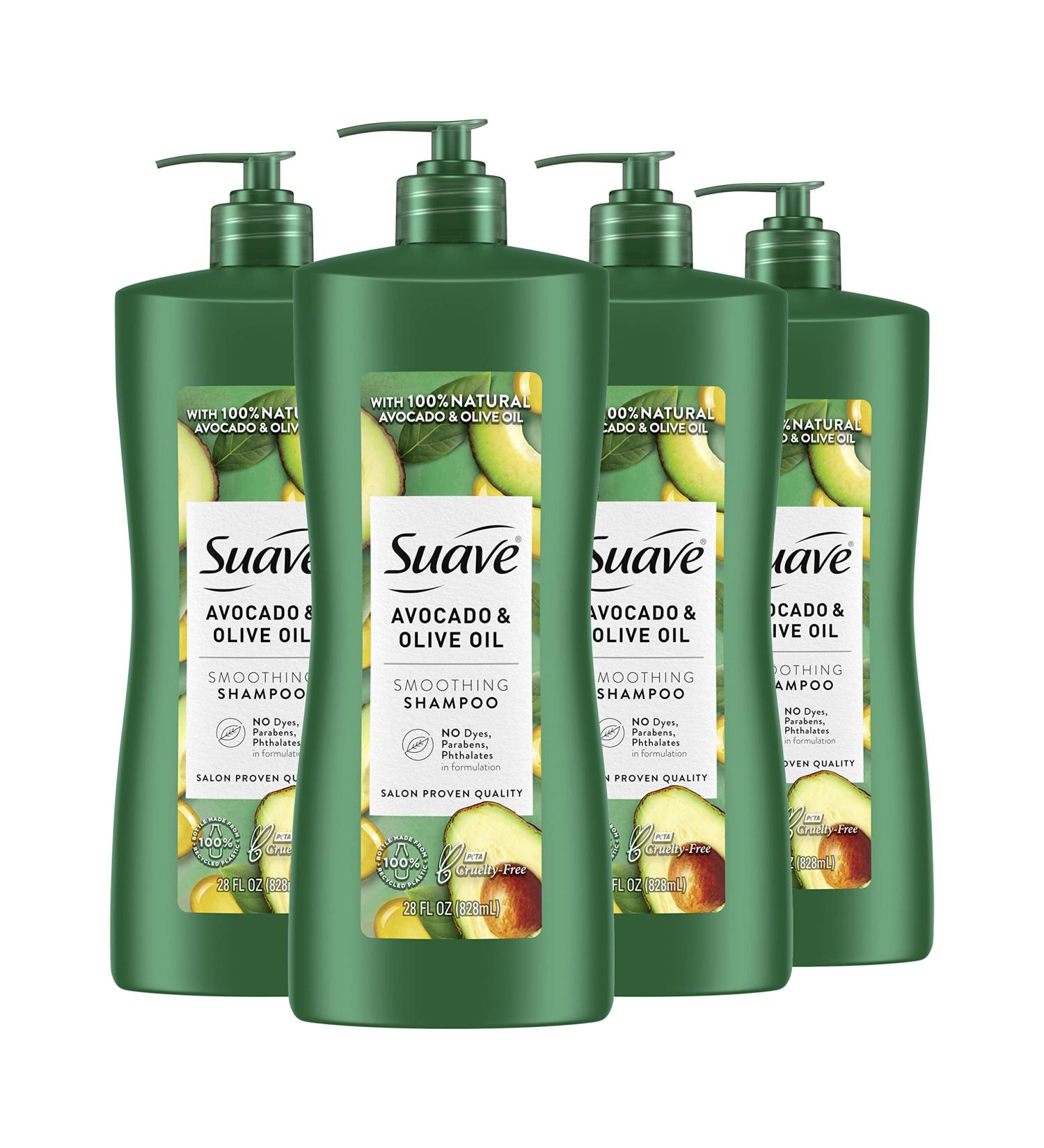 Suave Professionals Avocado + Olive Oil Shampoo 28 oz - Pack of 4 - Buy Online on GoSupps.com