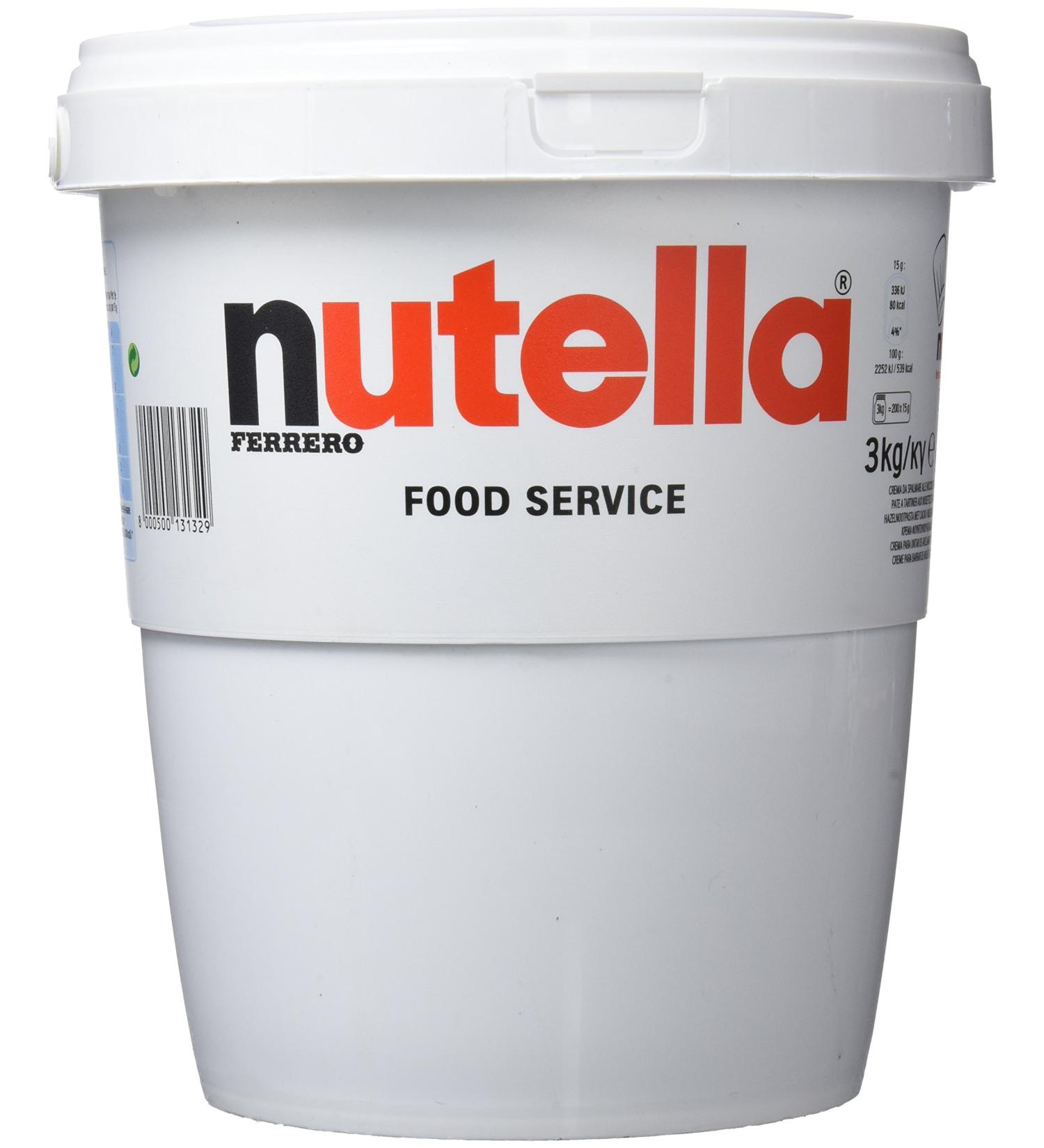 Nutella Chocolate Hazelnut Spread 3kg Tub - 1x3kg - Buy Online on GoSupps.com