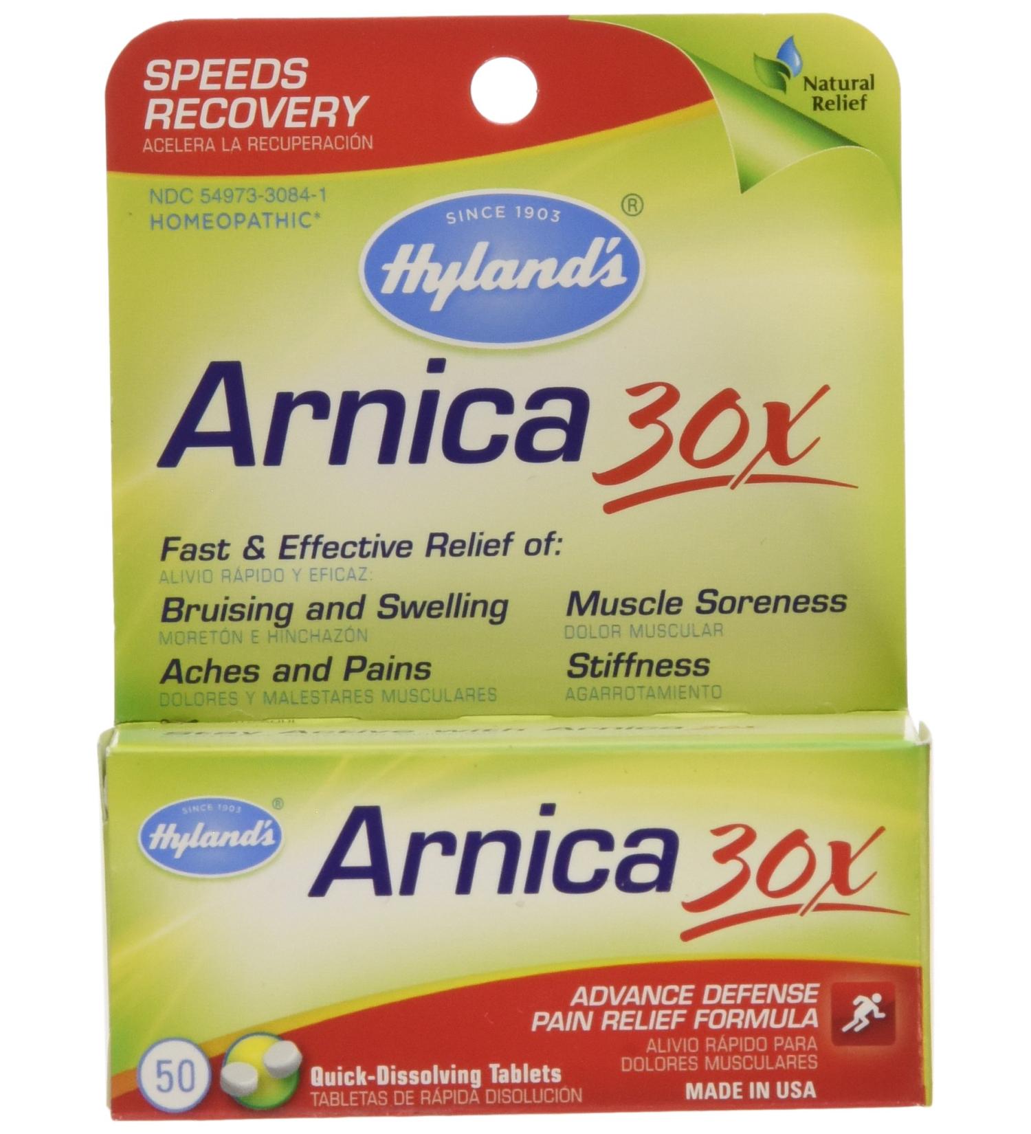 Hylands Arnica 30X 50 Tablets - Natural Relief for Pain and Swelling - Buy Online on GoSupps.com