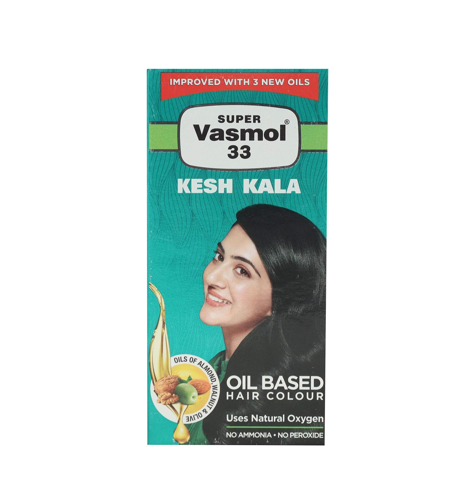 Buy Super Vasmol 33 Kesh Kala Hair Care 50ml | Almond Protein & Neem Extract | International Shipping - Buy Online on GoSupps.com