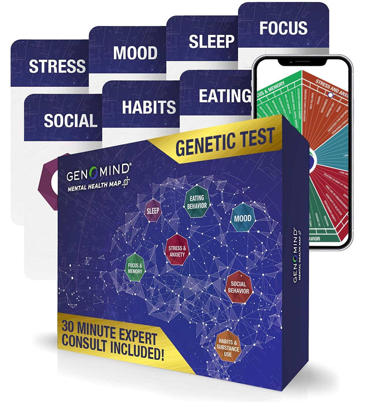 Genomind Mental Health Map: Genetic DNA Test for Mental Health Predispositions & Wellness Traits - Buy Online on GoSupps.com