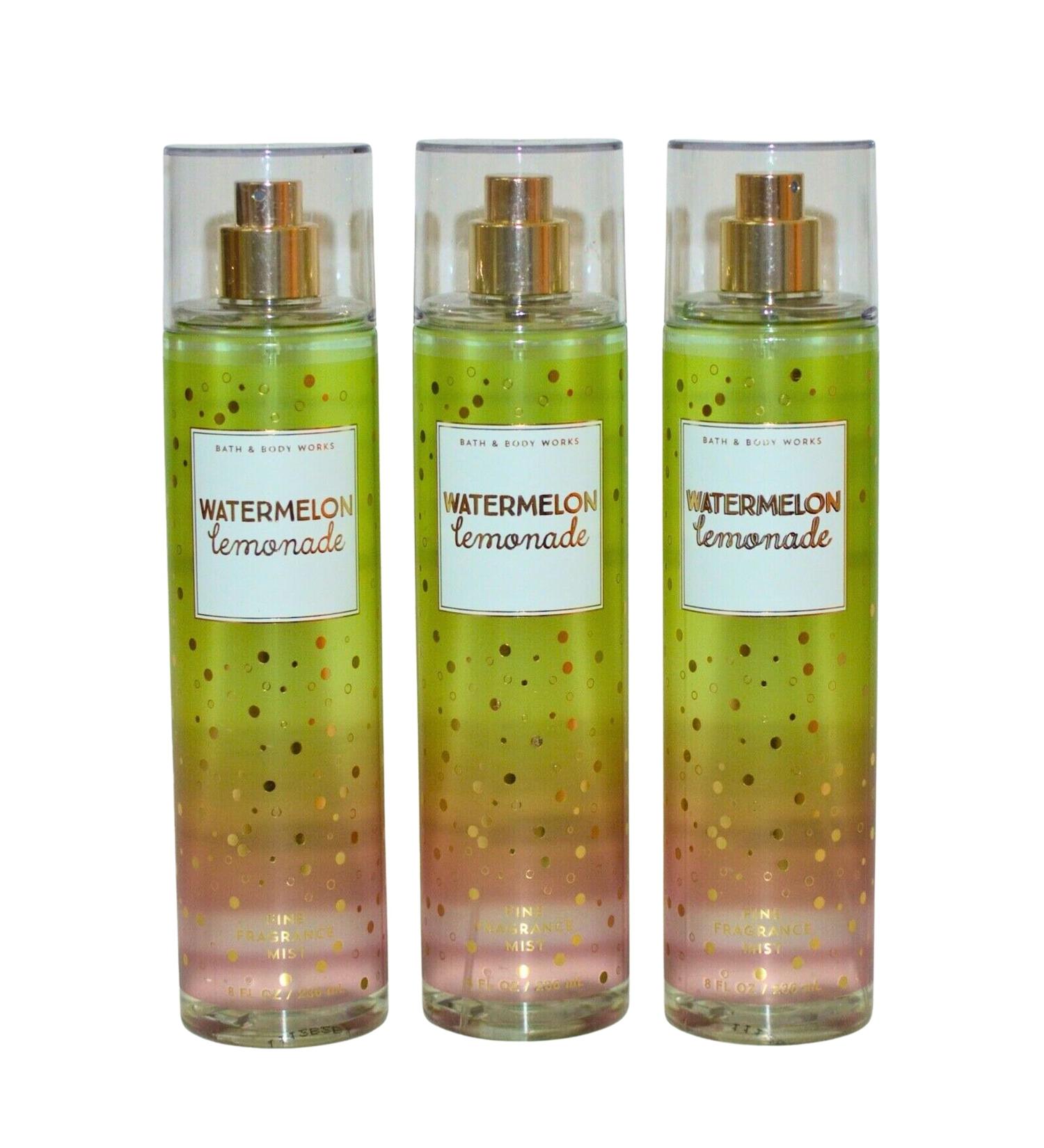 Bath & Body Works Fragrance Mist 3-Pack 8oz Each (Watermelon Lemonade)