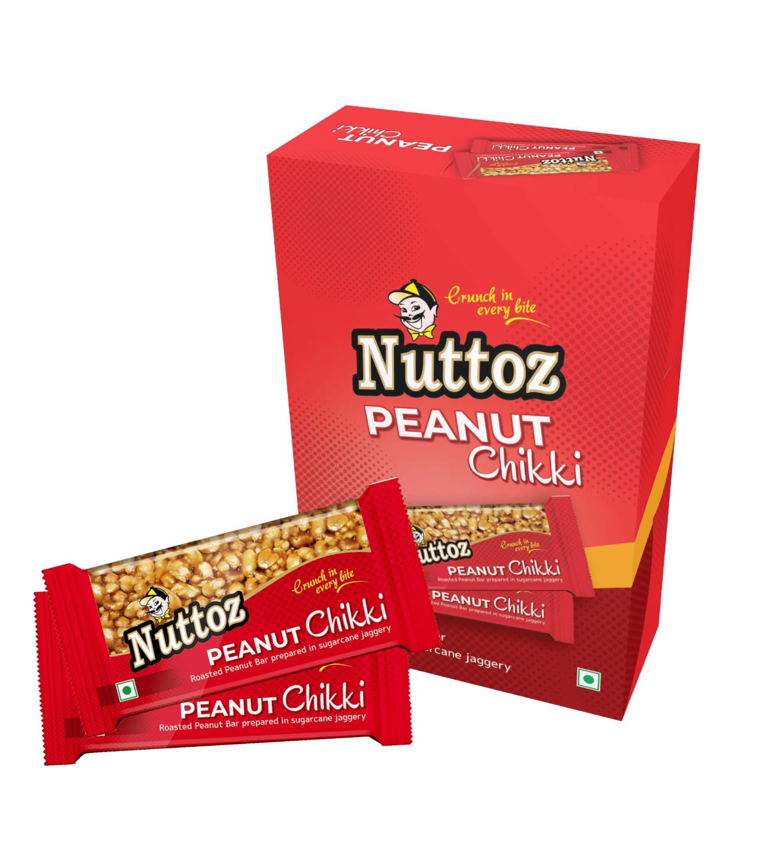 Nuttoz Peanut Bar 32g (Box of 20) - Buy Online on GoSupps.com