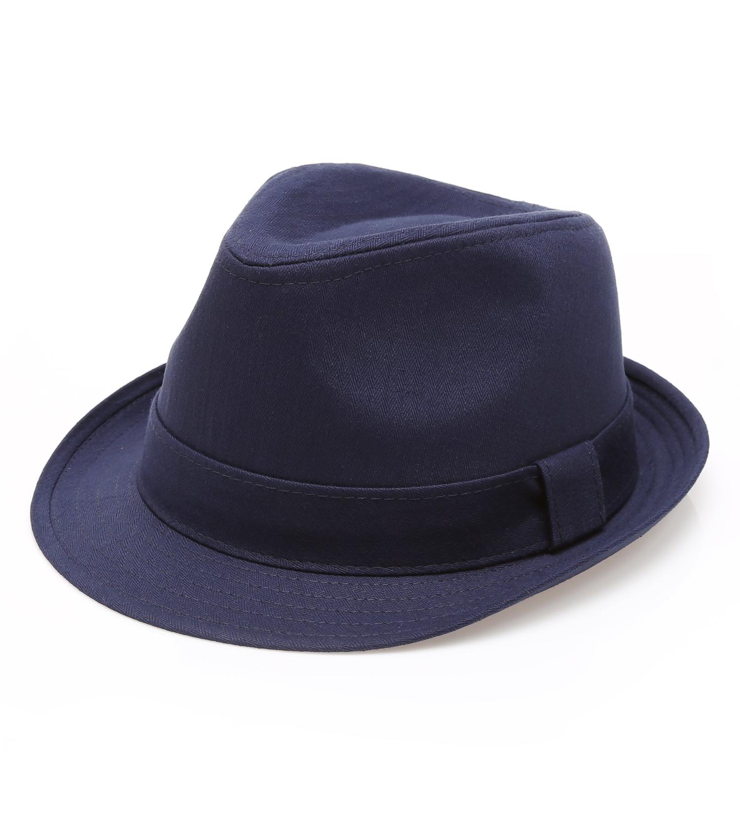 Classic 100% Cotton Twill Fedora Hat - Navy, Large-X-Large - Buy Online on GoSupps.com