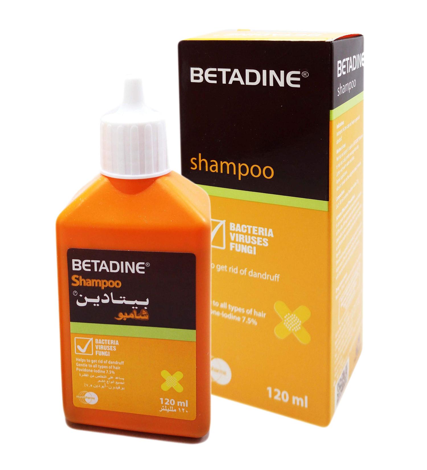 BETADINE Dandruff Shampoo for All Hair Types - 120 ml - Buy Online on GoSupps.com