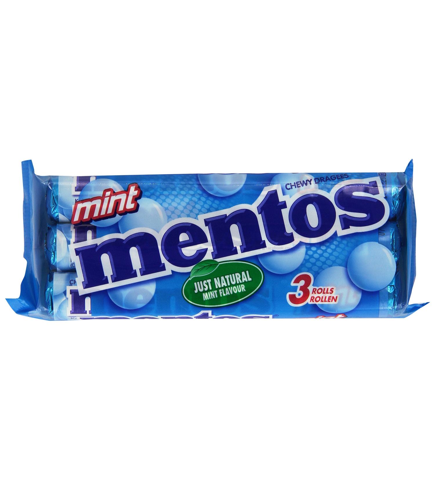 Buy Mentos Mint 3 Rolls (114g) - Fresh Breath Candies | International Shipping Available - Buy Online on GoSupps.com