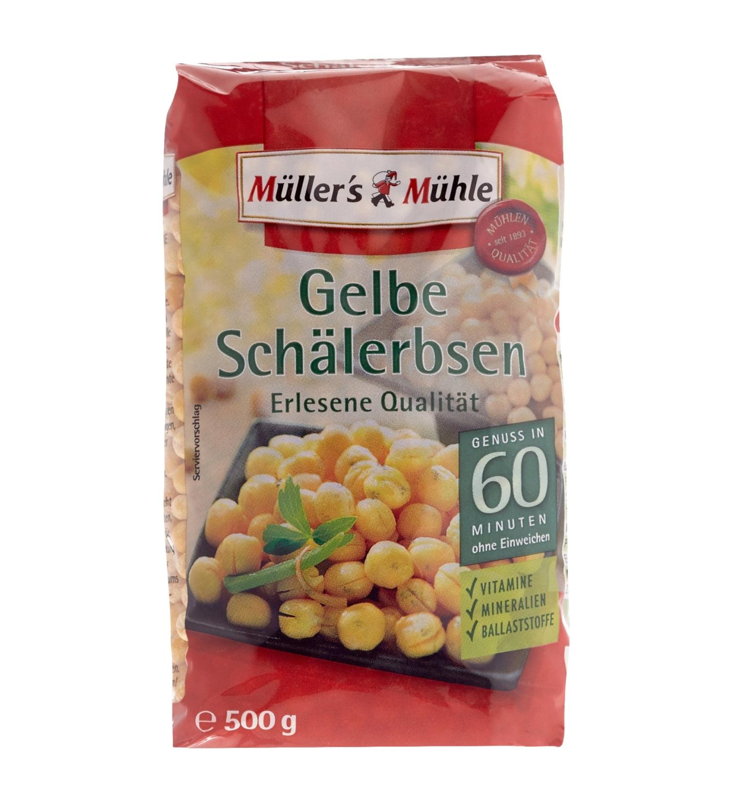 M llers Mill Yellow Sch lerbsen 500g - Premium Quality Split Peas for Cooking | Buy Online Internationally - Buy Online on GoSupps.com