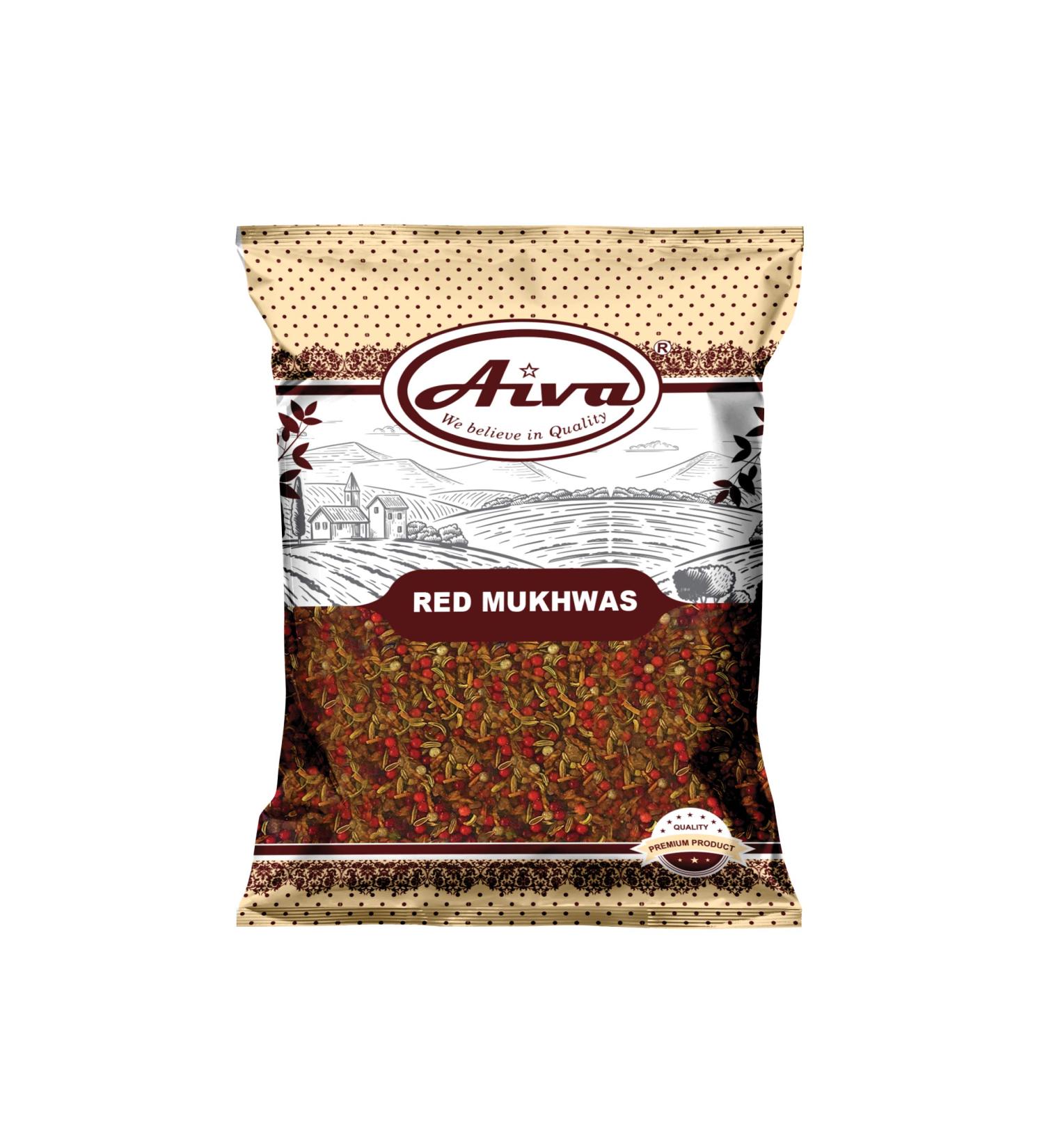 AIVA Red Mukhwas 200gm: Indian Vegan Digestive Mouth Freshener - Buy Online on GoSupps.com