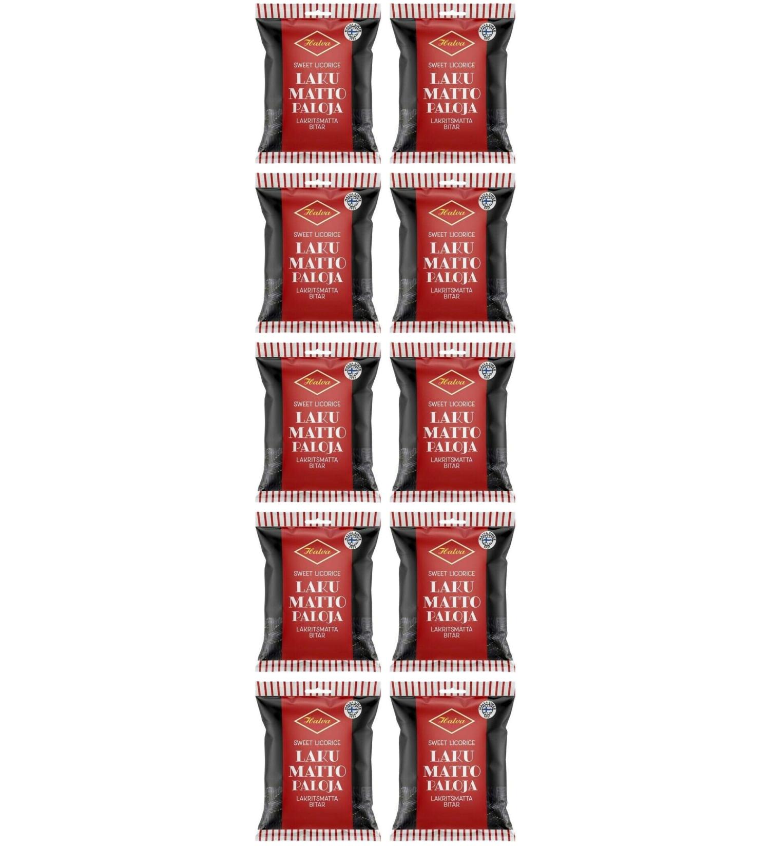 Halva Lakumattopaloja Original R glisse 10 Packs of 185g