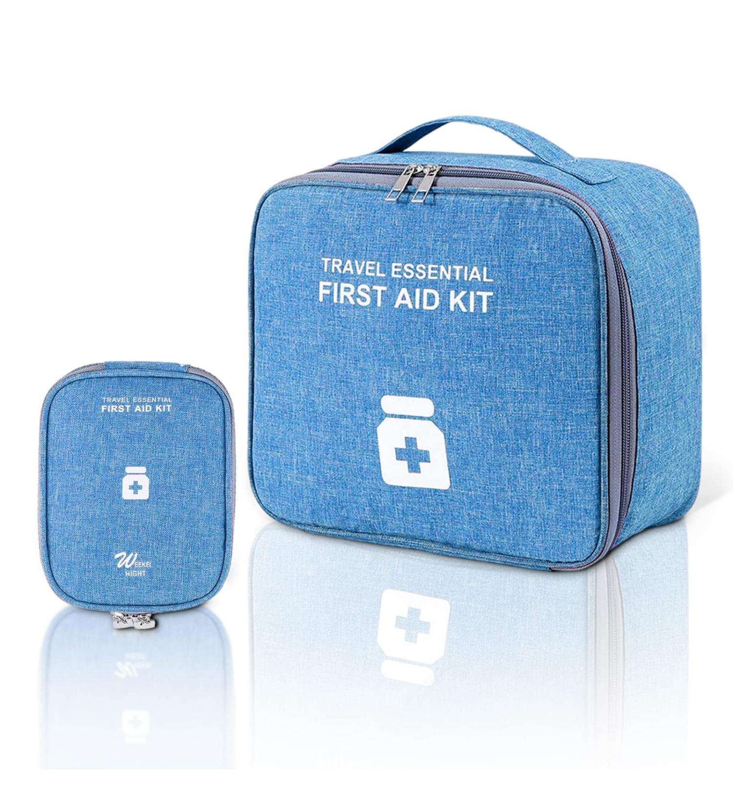 Vavicrap Medication Bag Set - 2 Large Portable Waterproof Travel Pharmacy Bags for Home & Travel - Blue - Buy Online on GoSupps.com