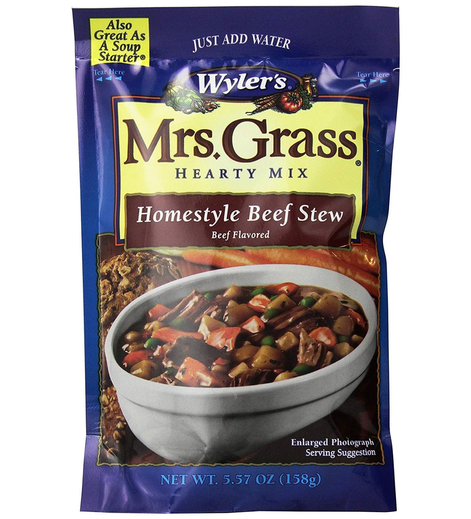 Mrs. Grass Homestyle Beef Stew Soup Mix - 5.57 oz (Pack of 1) - Buy Online on GoSupps.com