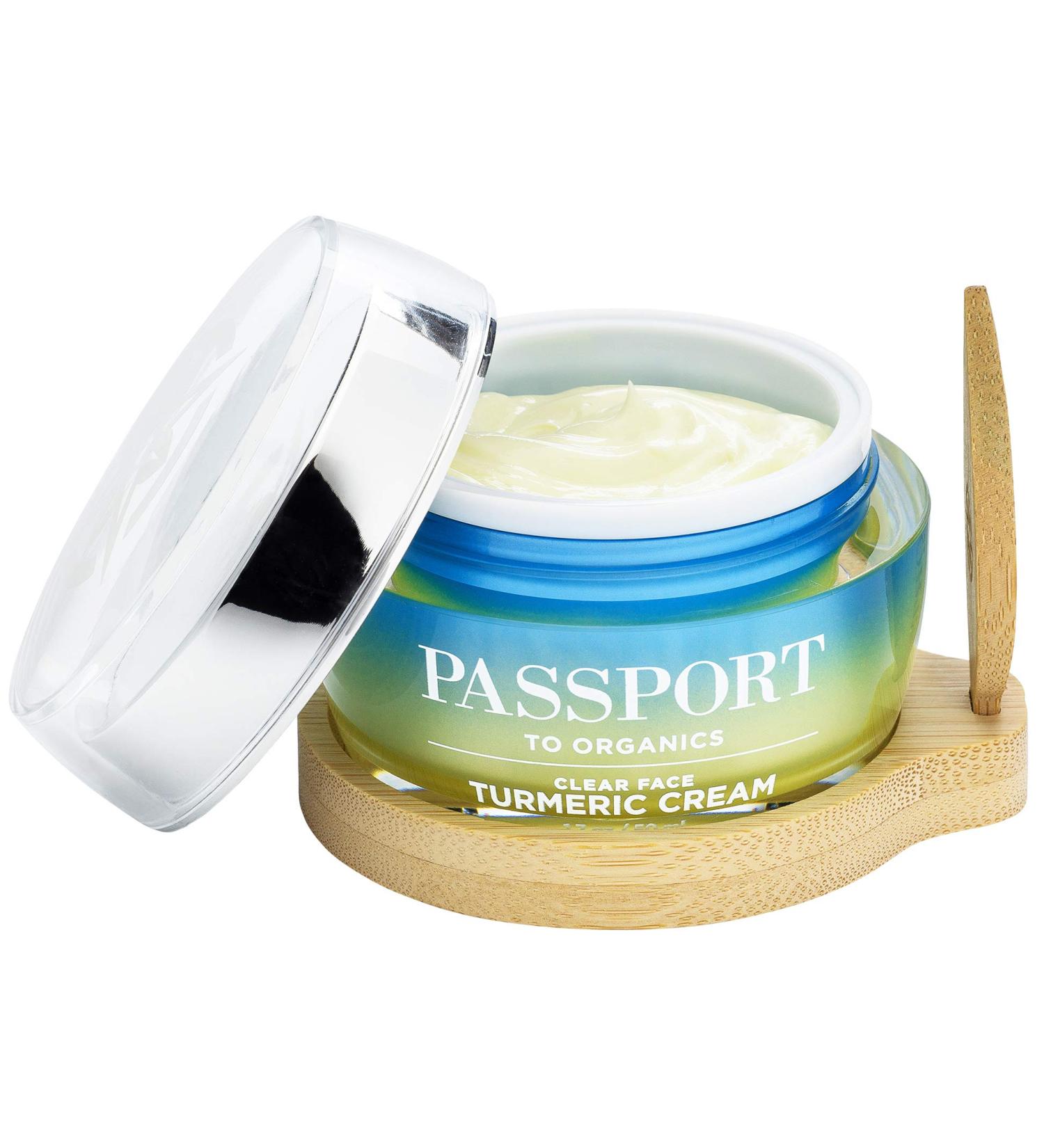 Clear Face Turmeric Cream - Lightweight Anti-Aging Face Cream for Sensitive Skin with Vitamin E & Aloe Vera - 1.7oz - Best Everyday Face & Neck Moisturizer - Buy Online on GoSupps.com