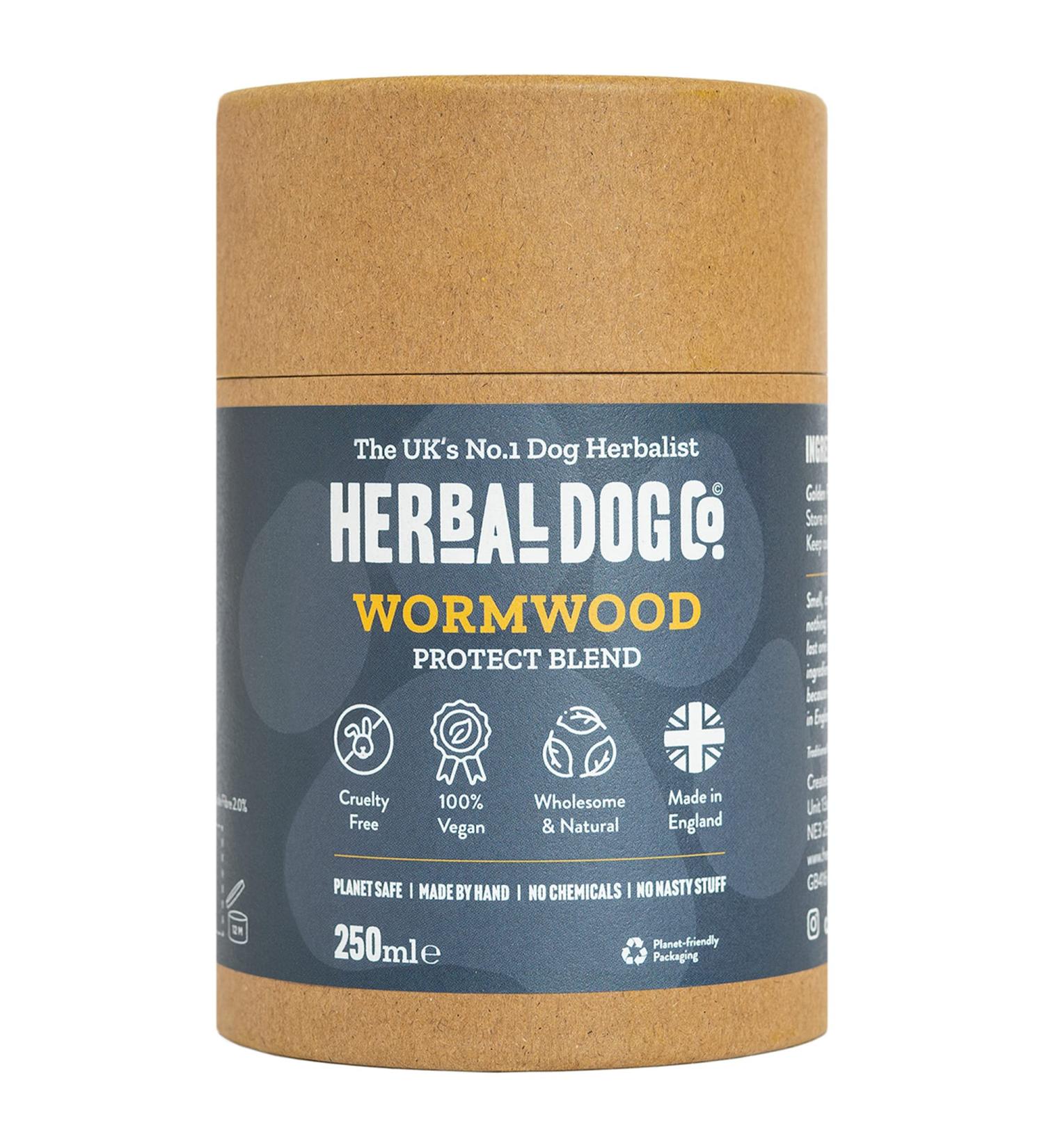 Herbal Dog Co Wormwood 250ml - Natural Worming Treatment for Dogs - Vegan & Made in UK - Buy Online on GoSupps.com