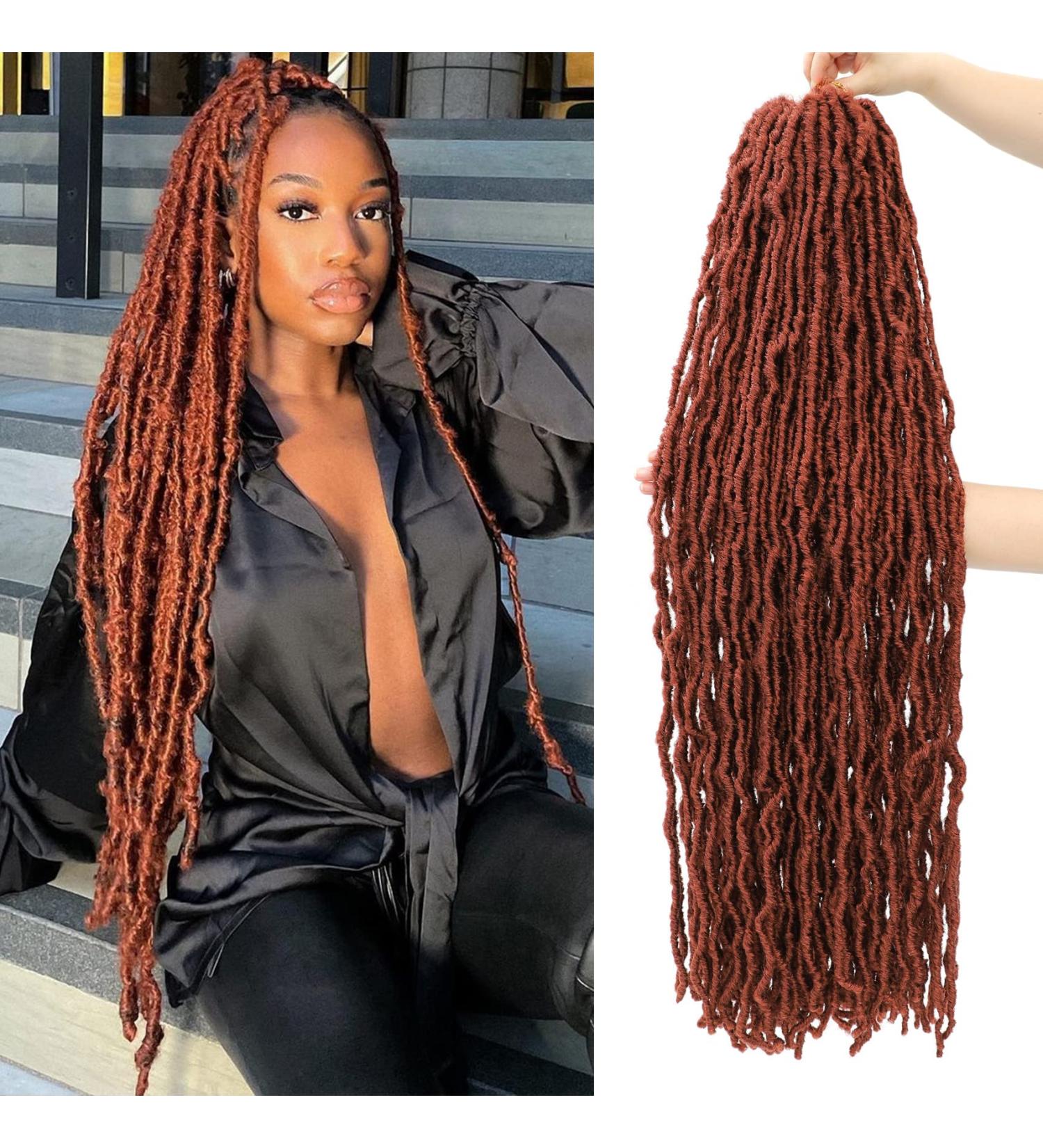 Soft Locs 36 Inch Crochet Hair 5 Pack Faux Goddess Locs Synthetic Curly Extension - 350# - Pre-looped Crochet Braids - Buy Online on GoSupps.com