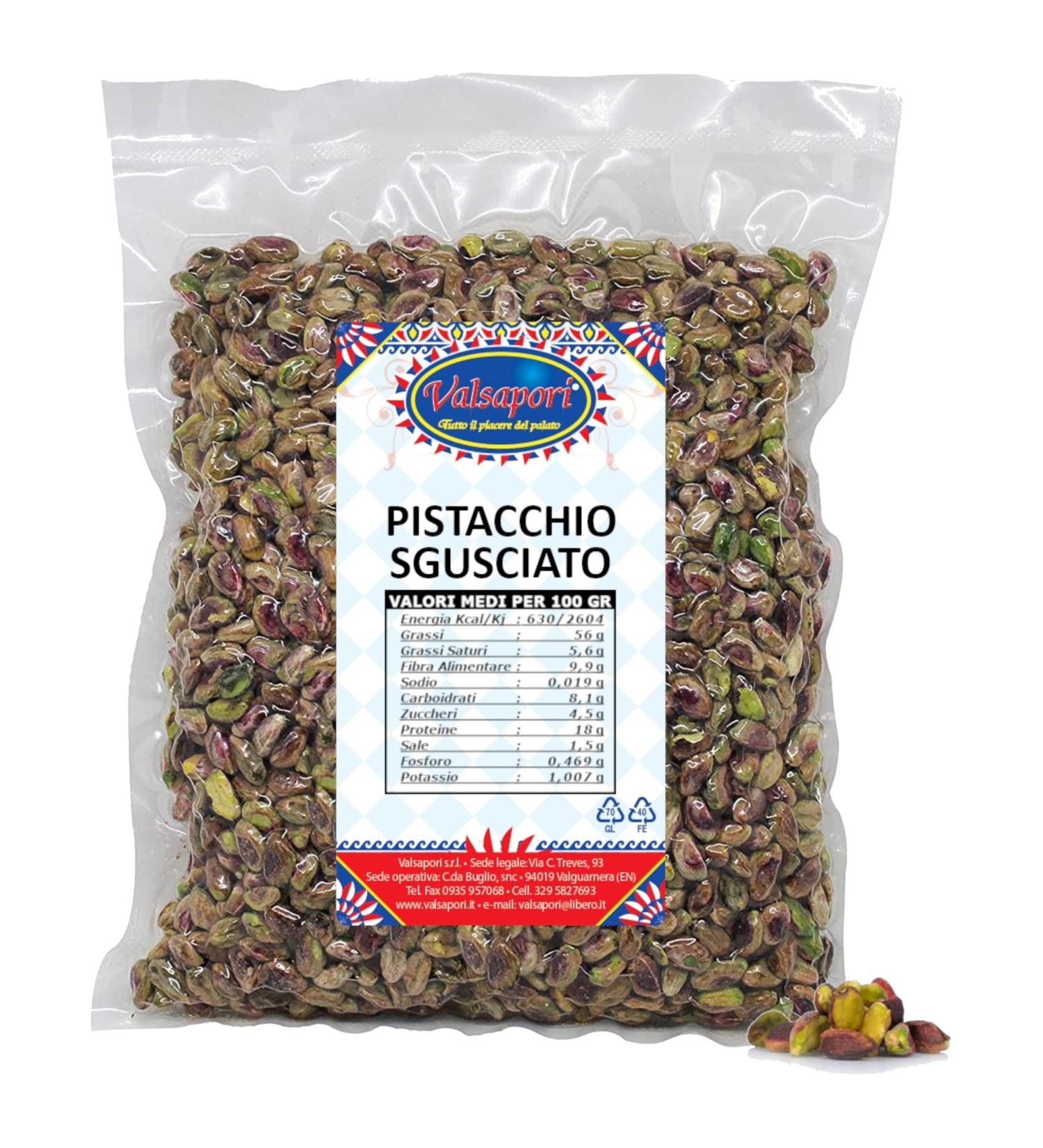  HOME LINE Valsapori - RAW SCALDED PISTACHIOS (500g) - High quality 100% pure - Raw American pistachios unroasted unsalted - Rich in magnesium potassium and minerals - Buy Online on GoSupps.com