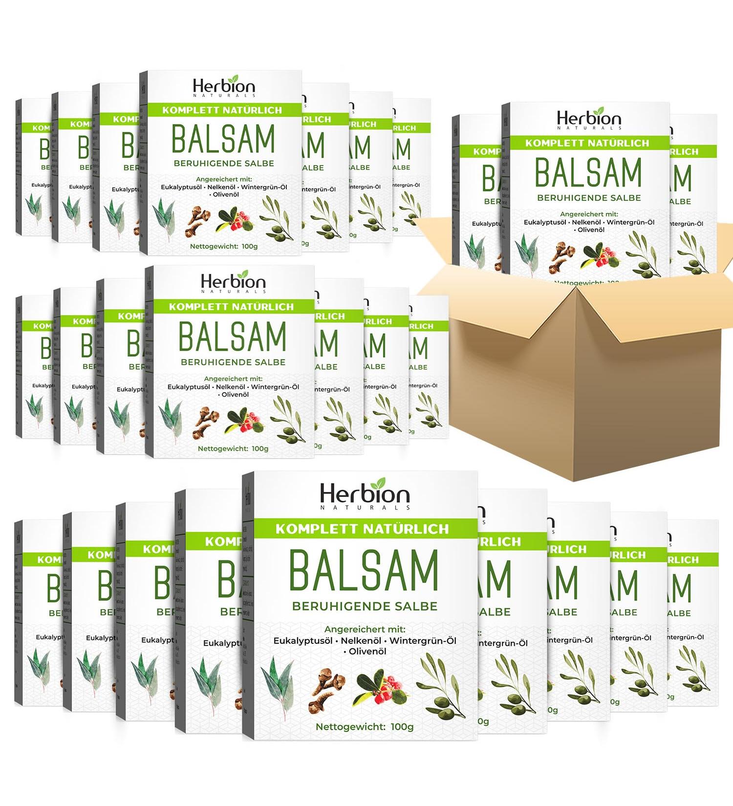  Herbion Naturals Herbion Naturals Balm 100g - Soothing natural ointment with calming vapors (pack of 24) - Buy Online on GoSupps.com