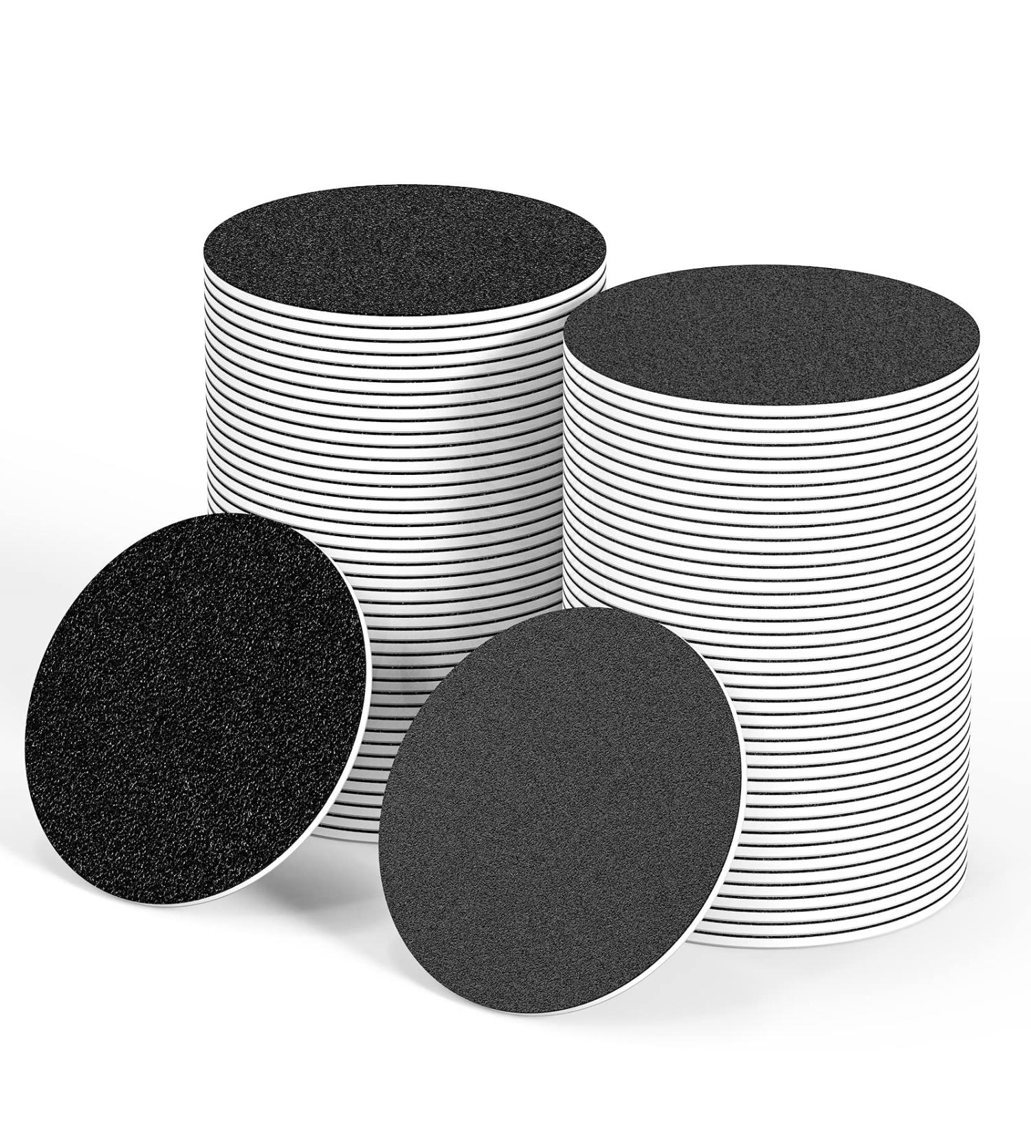 120-Pack Self-Adhesive Sandpaper Discs for Electric Foot File - Coarse and Fine Sand for Foot Callus Remover and Nail Salon - Buy Online on GoSupps.com