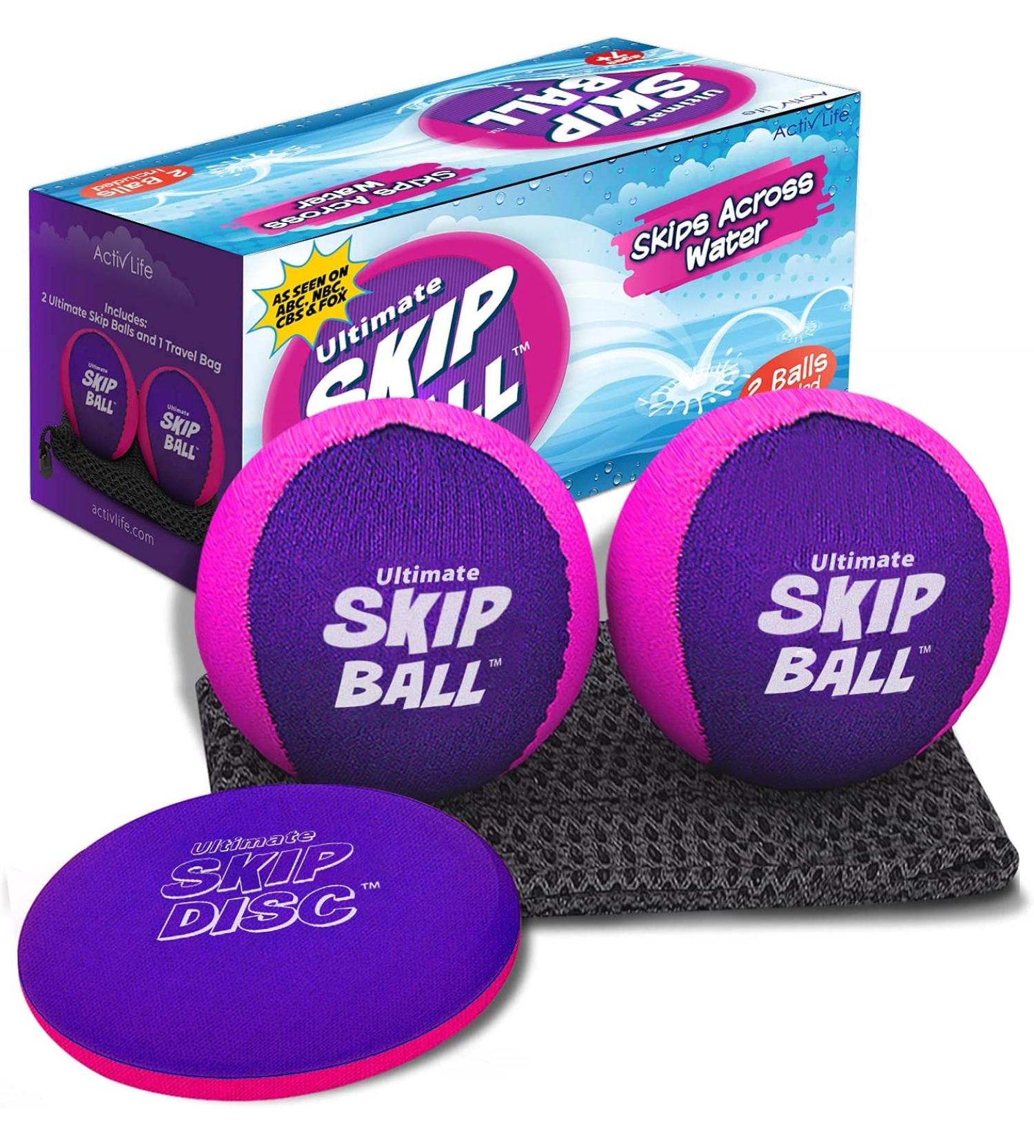 Ultimate Jumping Ball 2-Pack - Perfect for Beach Lake & Pool Fun - Pink/Purple | Create Lasting Memories with Friends & Family - Buy Online on GoSupps.com