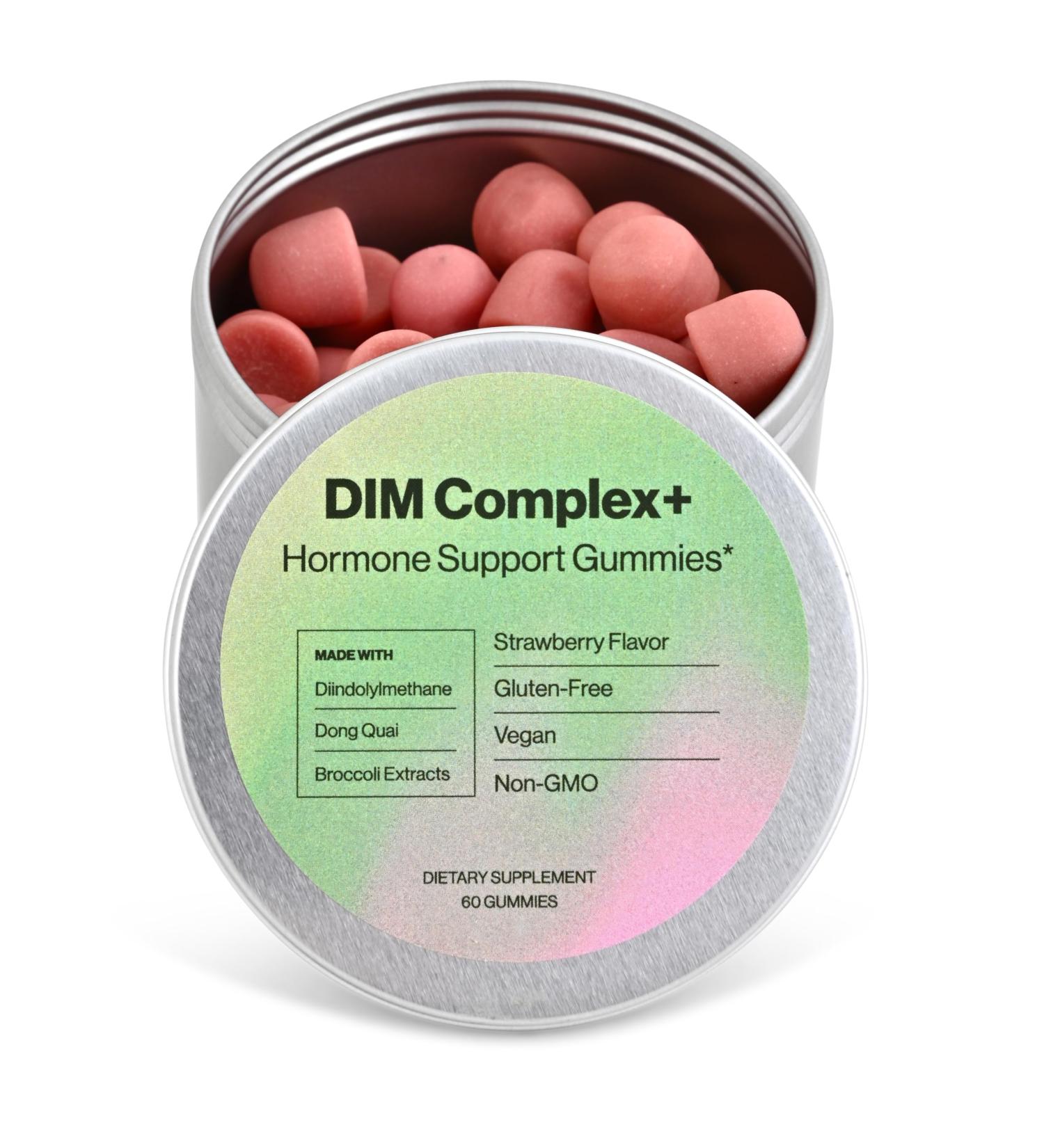 Extra Strength DIM Complex Gummies for Hormone Support - Diindolylmethane Dong Quai & Broccoli Extract - Buy Online on GoSupps.com