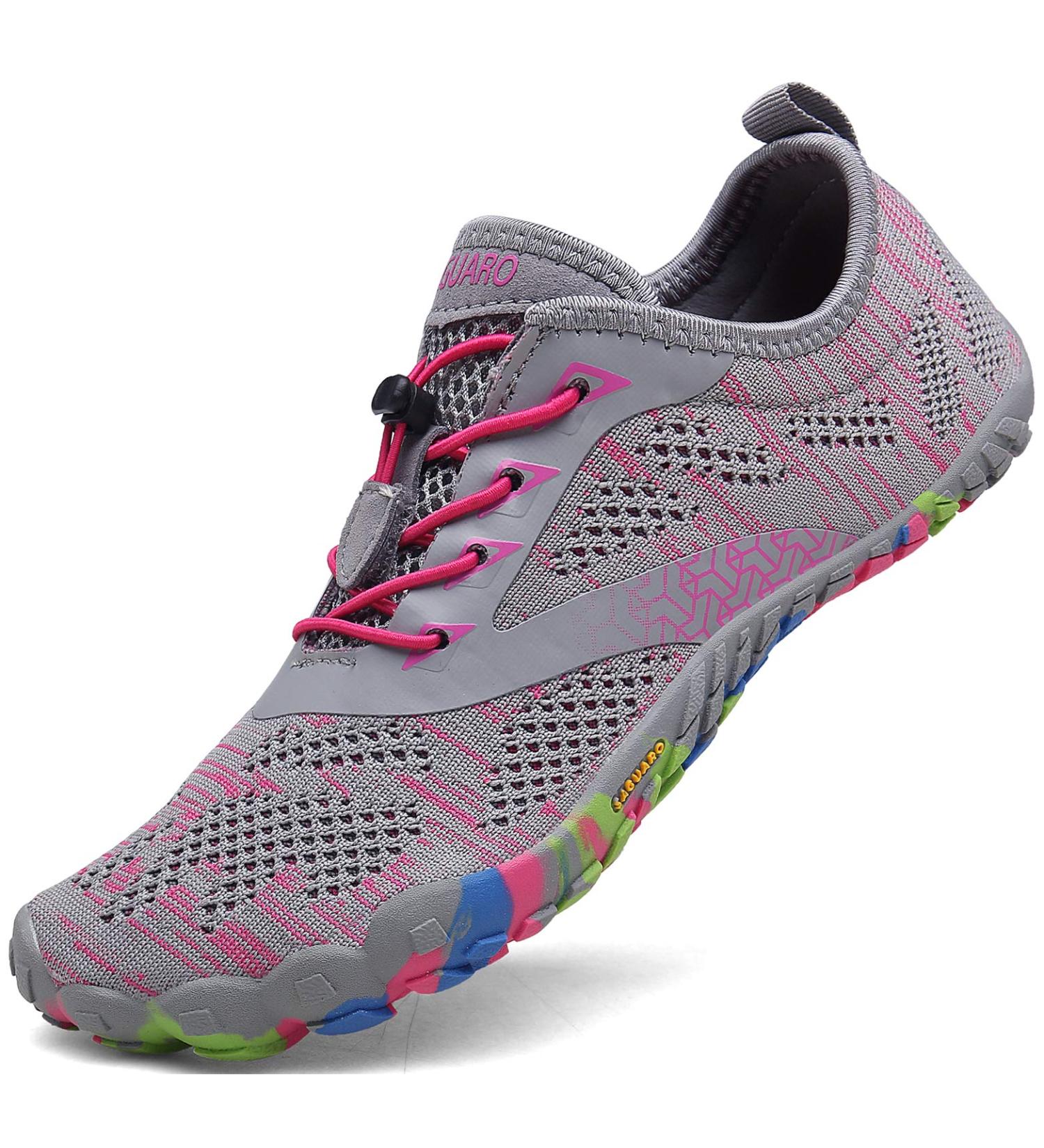 SAGUARO Unisex Barefoot Shoes - Quick-Drying Trail Running & Beach Shoes for Outdoor Sports - Minimalist 38 EU Pink - Buy Online on GoSupps.com