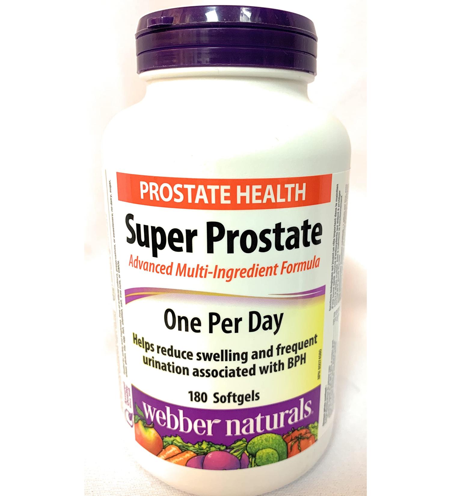 Webber Naturals Super Prostate Advanced Multi-Ingredient Formula 180 Softgels - One Per Day - Buy Online on GoSupps.com