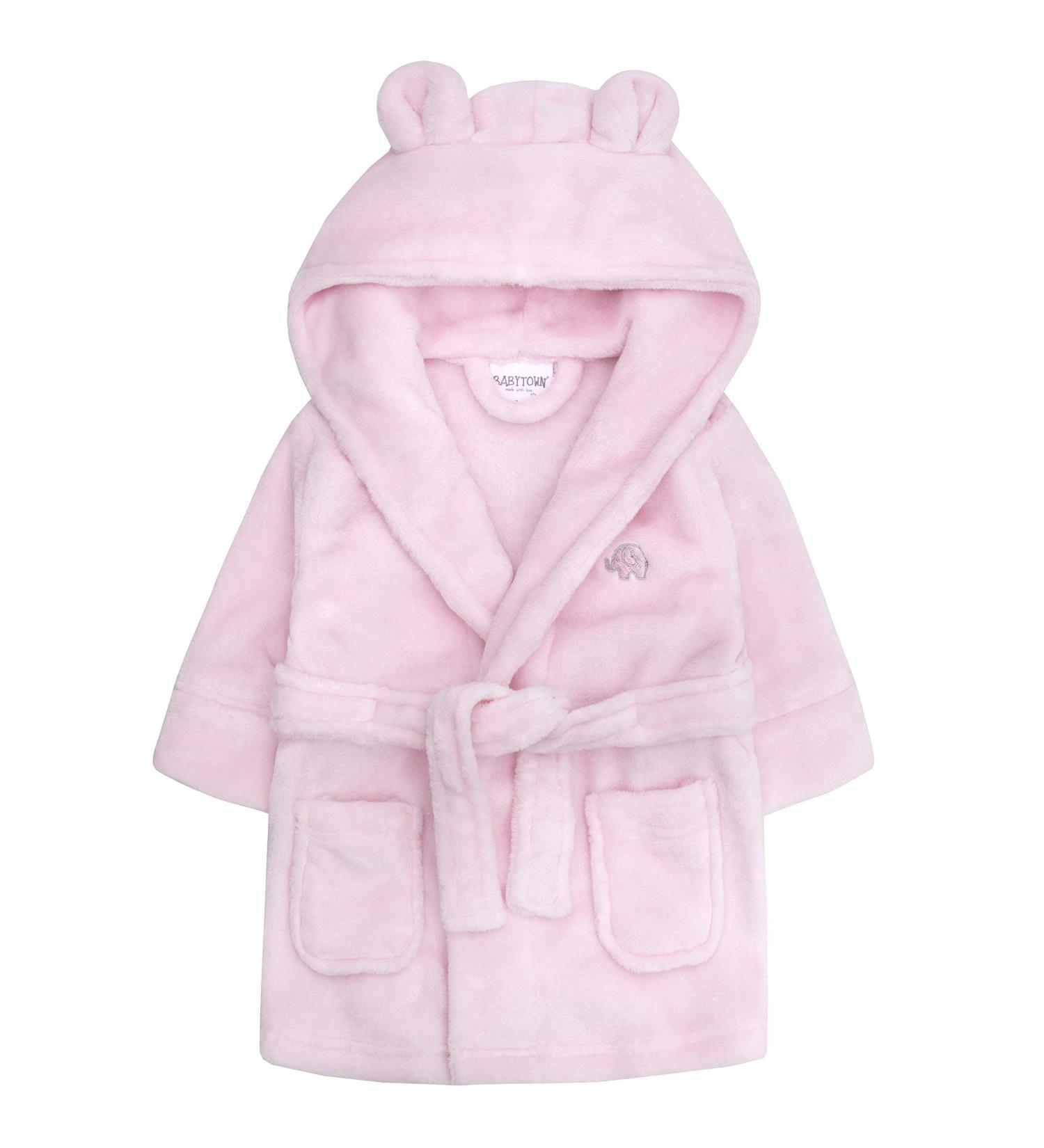 Lora Dora Baby Girls Pink Hooded Fleece Dressing Gown 6-12 Months - Buy Online on GoSupps.com