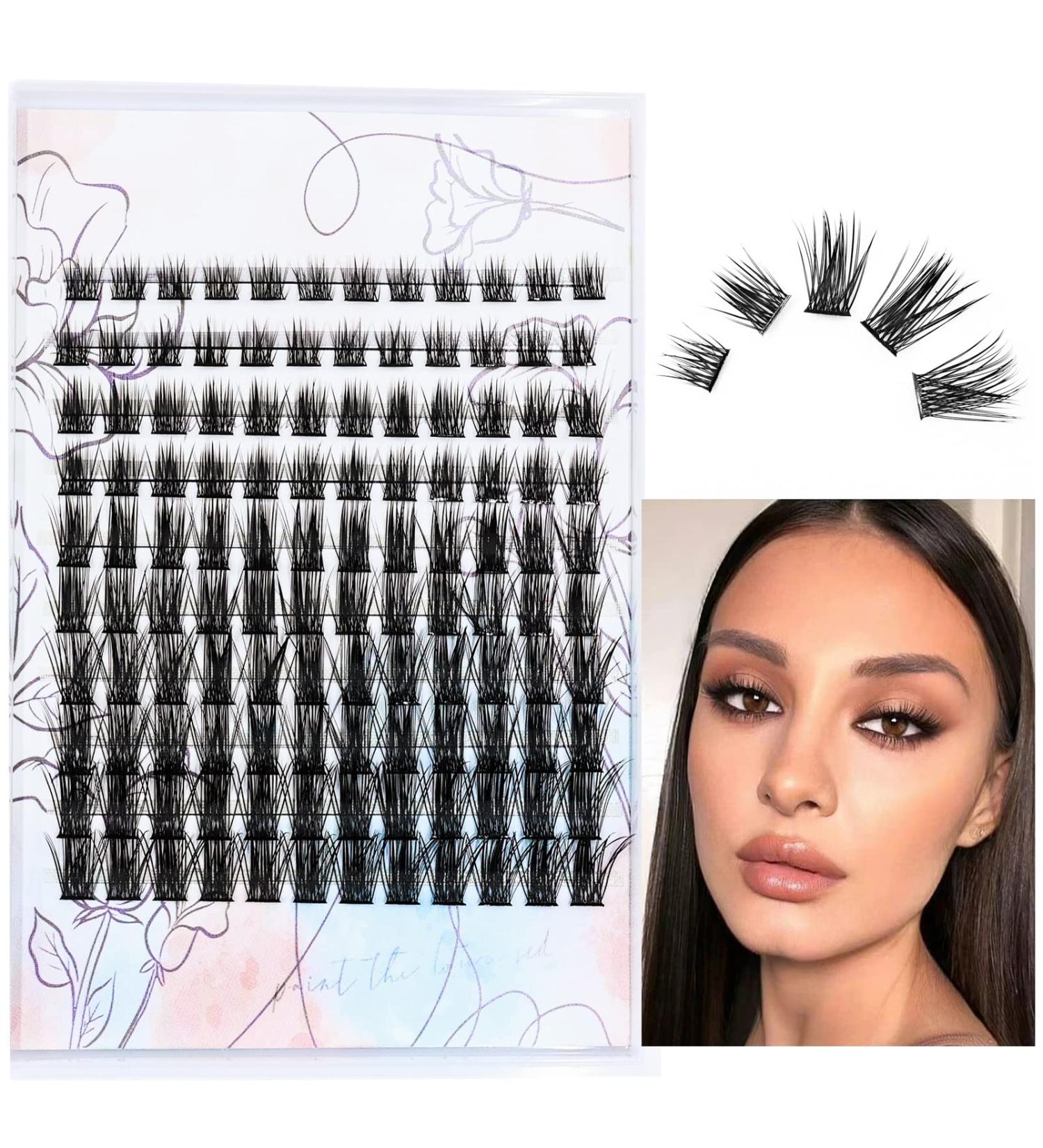 Diy False Eyelash Extensions 120 Pcs Mixed Lash Clusters - Natural Look Wispy Lashes 8-16mm - Buy Online on GoSupps.com