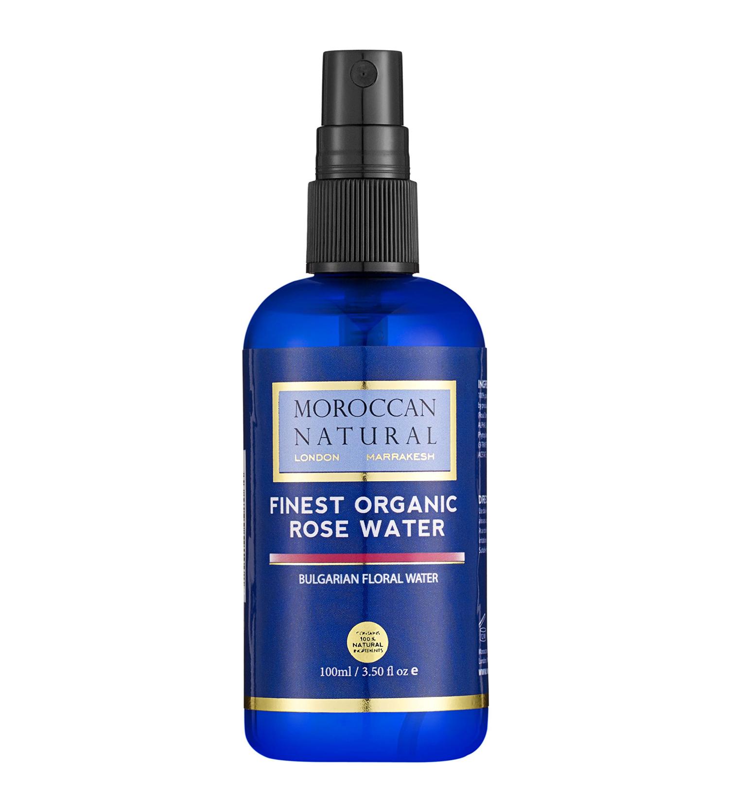 100% Fine and Pure Organic Bulgarian Rose Water by Moroccan Natural (100ml) - Buy Online on GoSupps.com