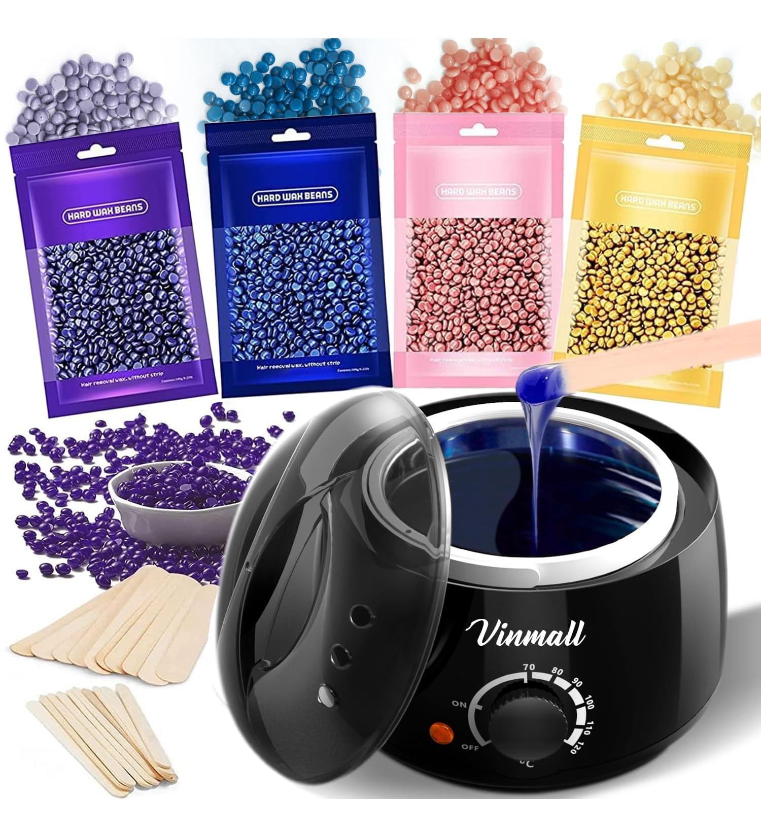 Wax Warmer with 400 g Hair Removal Wax Beads for Depilatory Hot Wax Wax Heater Waxing Heater Hair Removal Wax with 400 g Pea - Buy Online on GoSupps.com