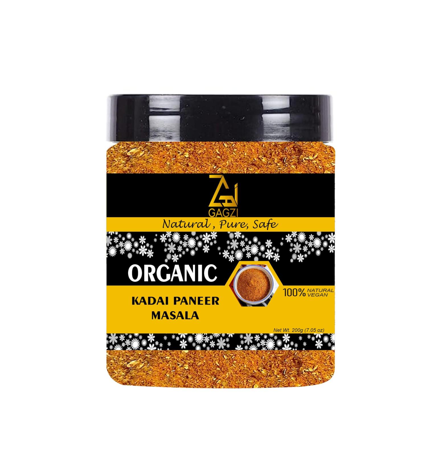 GAGZI All Natural Organic Spices Kadai Paneer Masala 100 Gram (Packing May Be Vary) Pack Of 1 100 Gram 3.35 oz